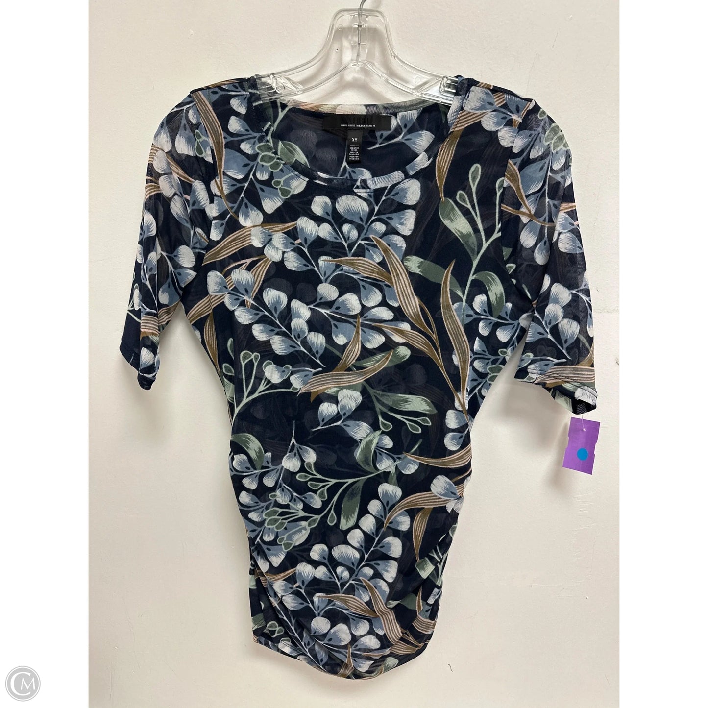 Top Long Sleeve By White House Black Market In Blue, Size: Xs