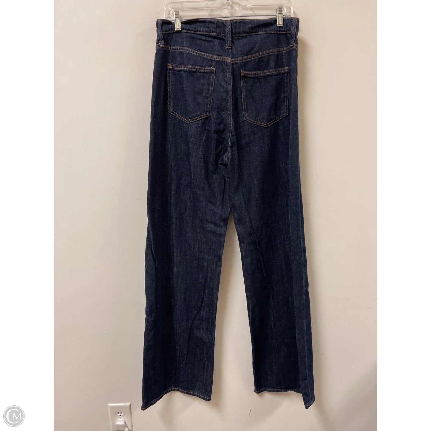 Jeans Wide Leg By Gap In Blue Denim, Size: 10