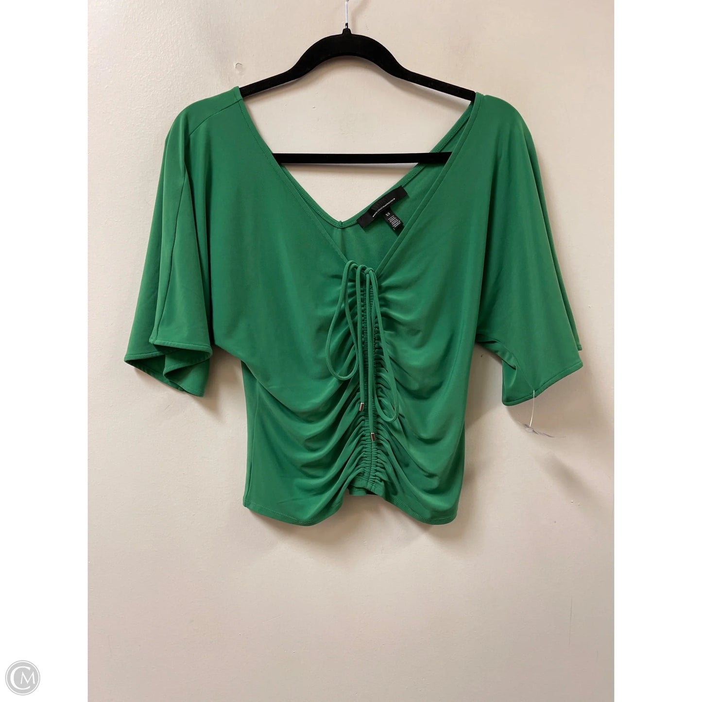 Top Short Sleeve By White House Black Market In Green, Size: Xs