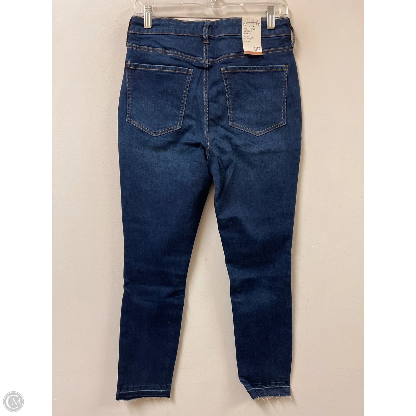 Jeans Skinny By Wonderly In Blue Denim, Size: 8