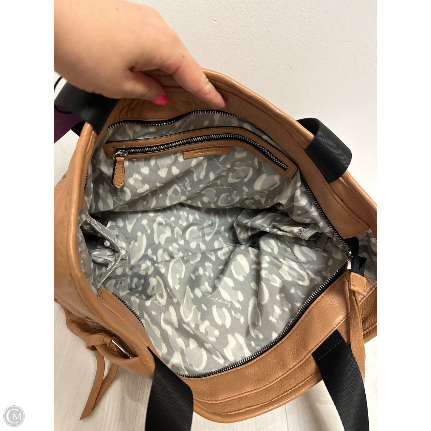 Handbag Leather By Aimee Kestenberg, Size: Large