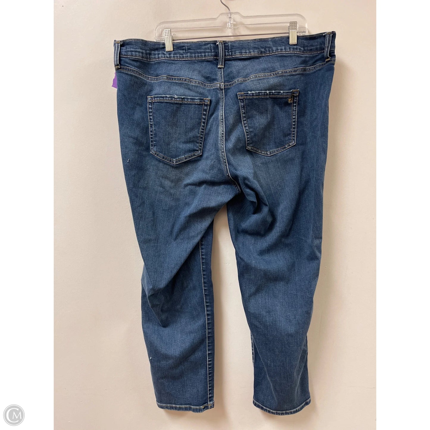 Jeans Skinny By Jets In Blue Denim, Size: 18