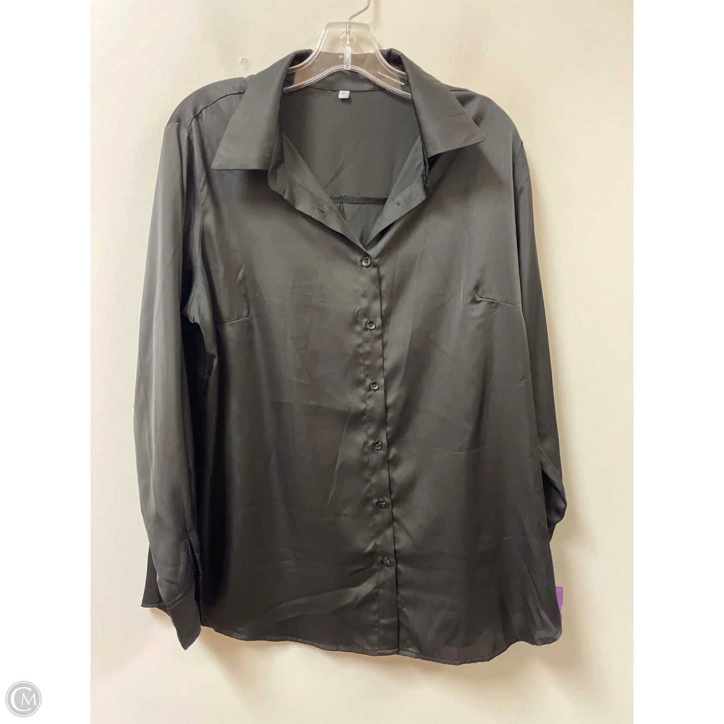 Blouse Long Sleeve By Clothes Mentor In Black, Size: Xl