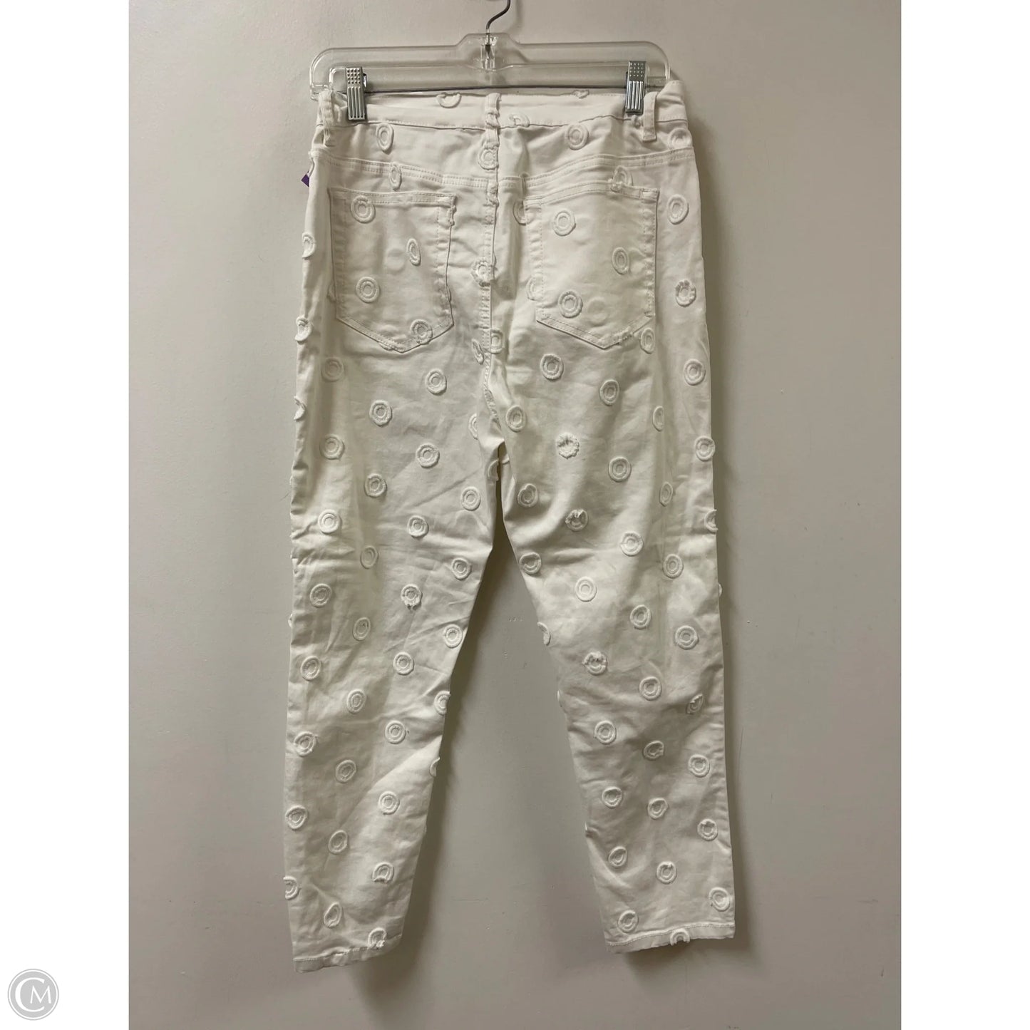 Jeans Skinny By Clothes Mentor In White Denim, Size: 8