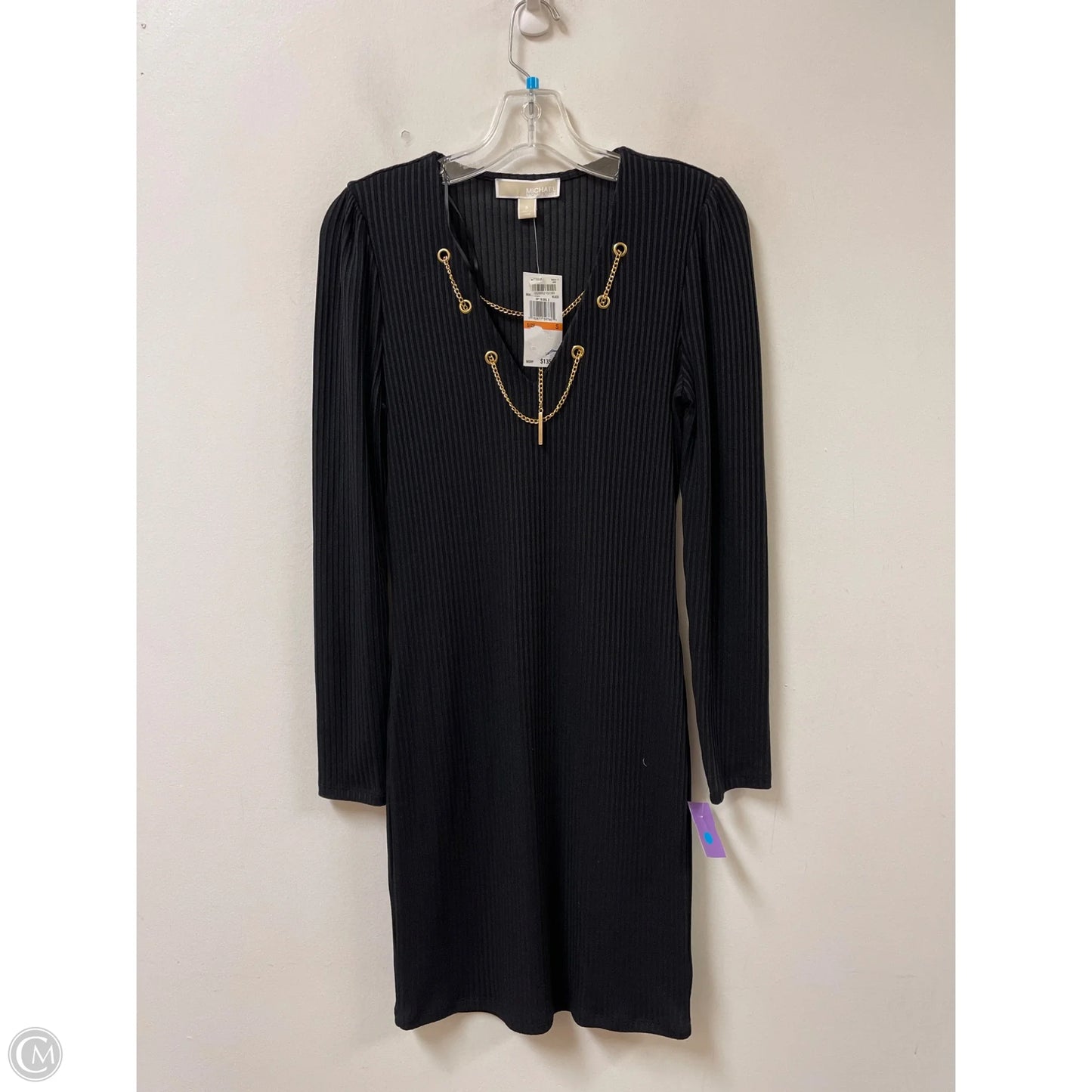 Dress Casual Midi By Michael By Michael Kors In Black, Size: S