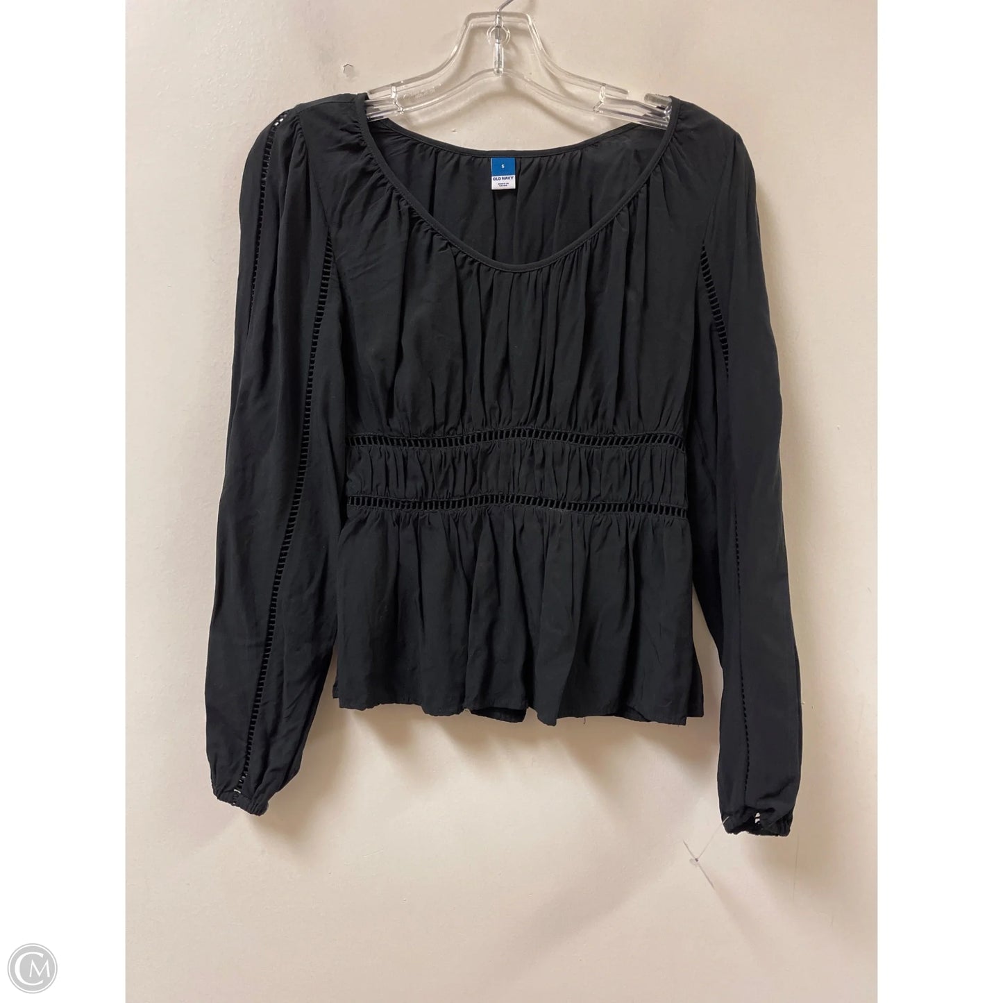 Top Long Sleeve By Old Navy In Black, Size: S