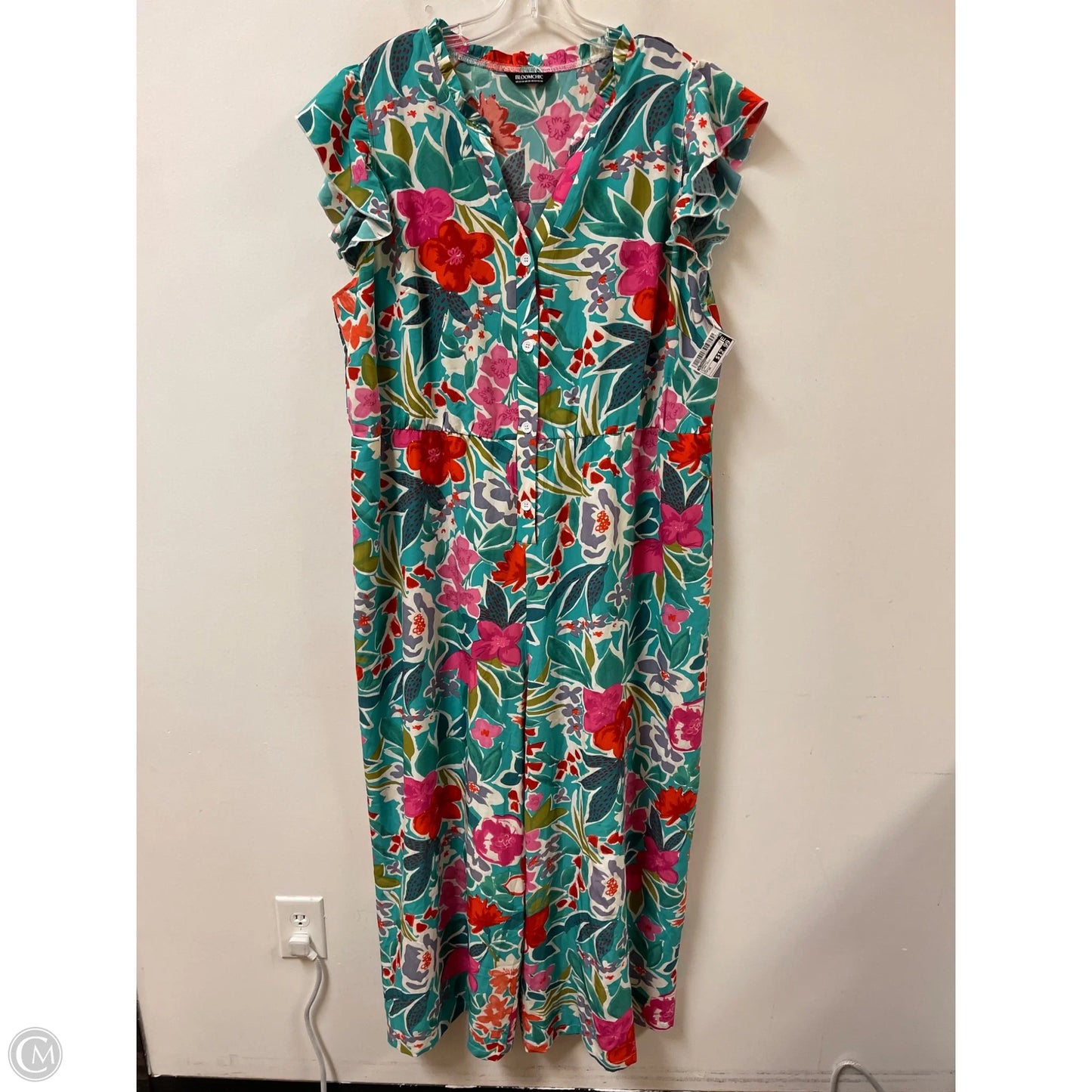Jumpsuit By Bloomchic In Floral Print, Size: 3x