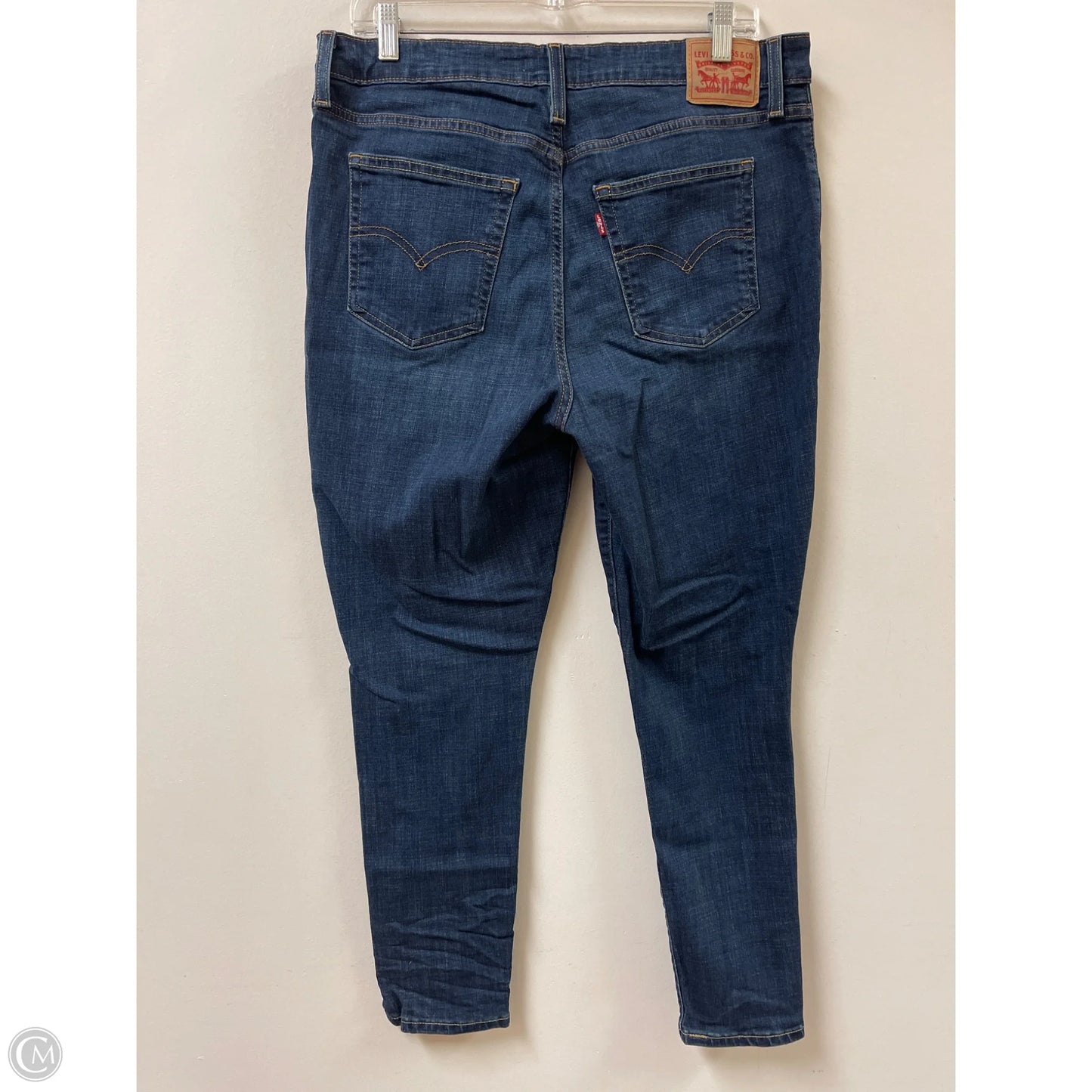 Jeans Skinny By Levis In Blue Denim, Size: 16