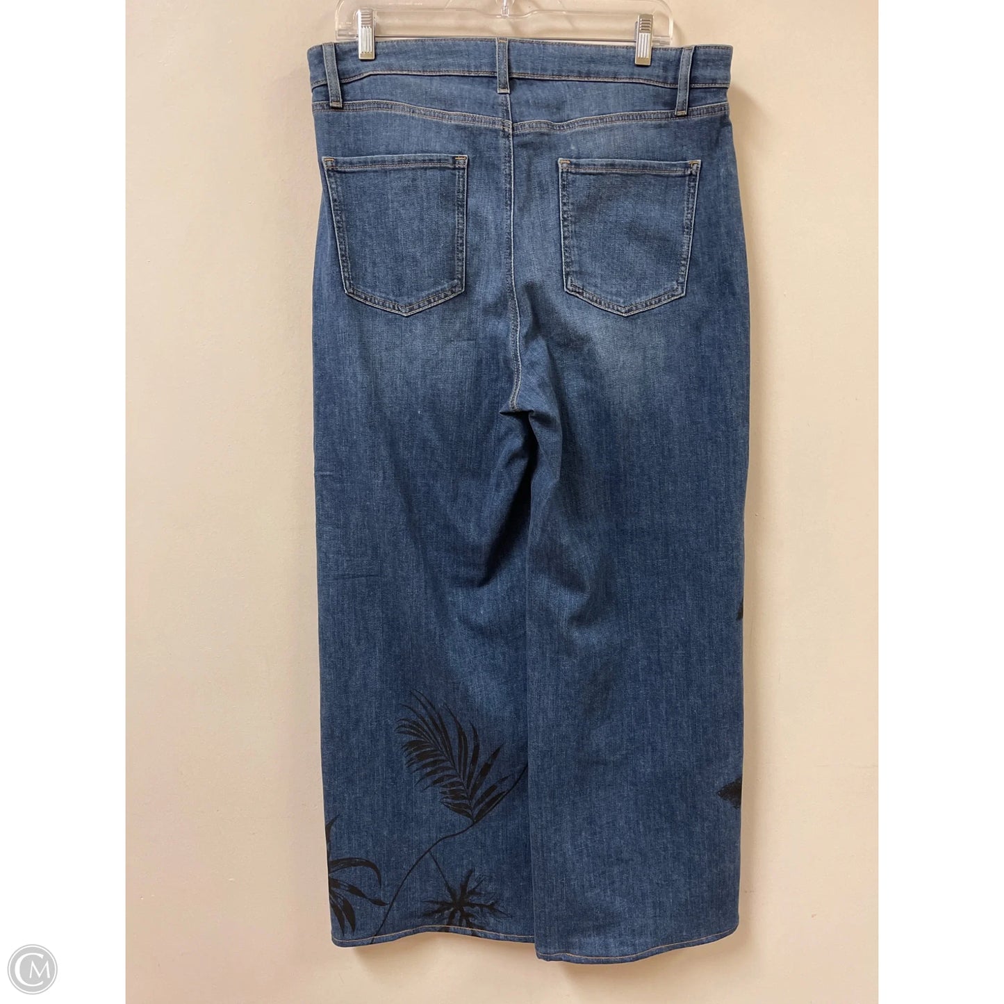 Jeans Wide Leg By Chicos In Blue Denim, Size: 14
