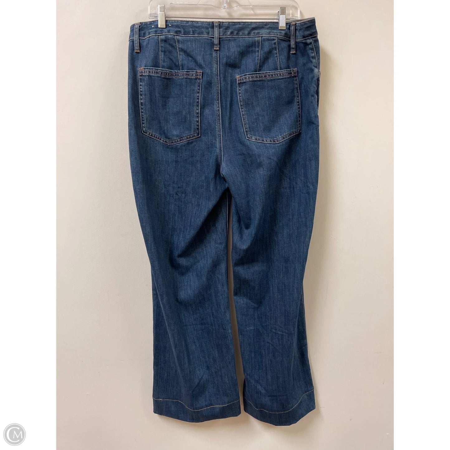 Jeans Wide Leg By Chicos In Blue Denim, Size: 12