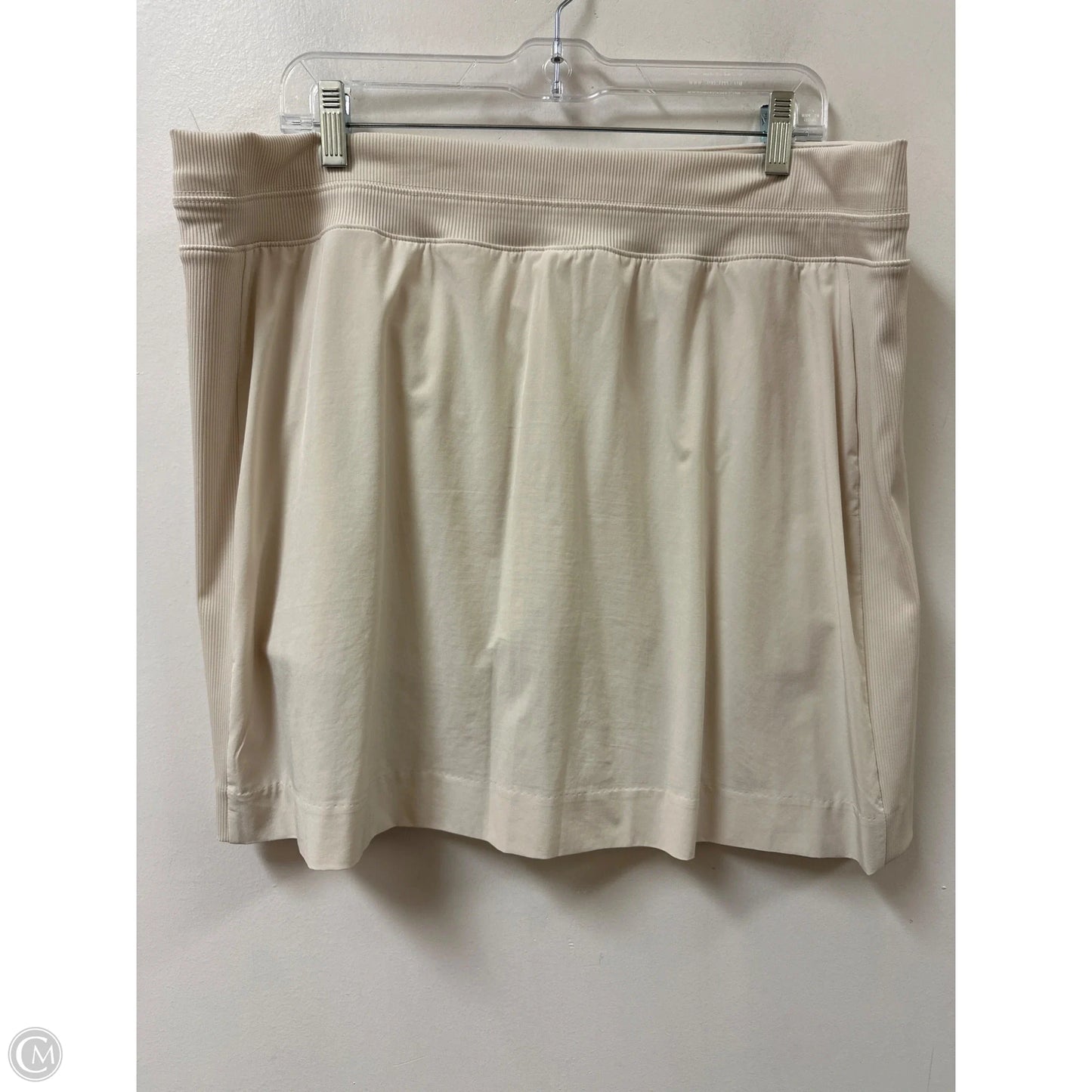 Athletic Skort By Members Mark In Cream, Size: Xl