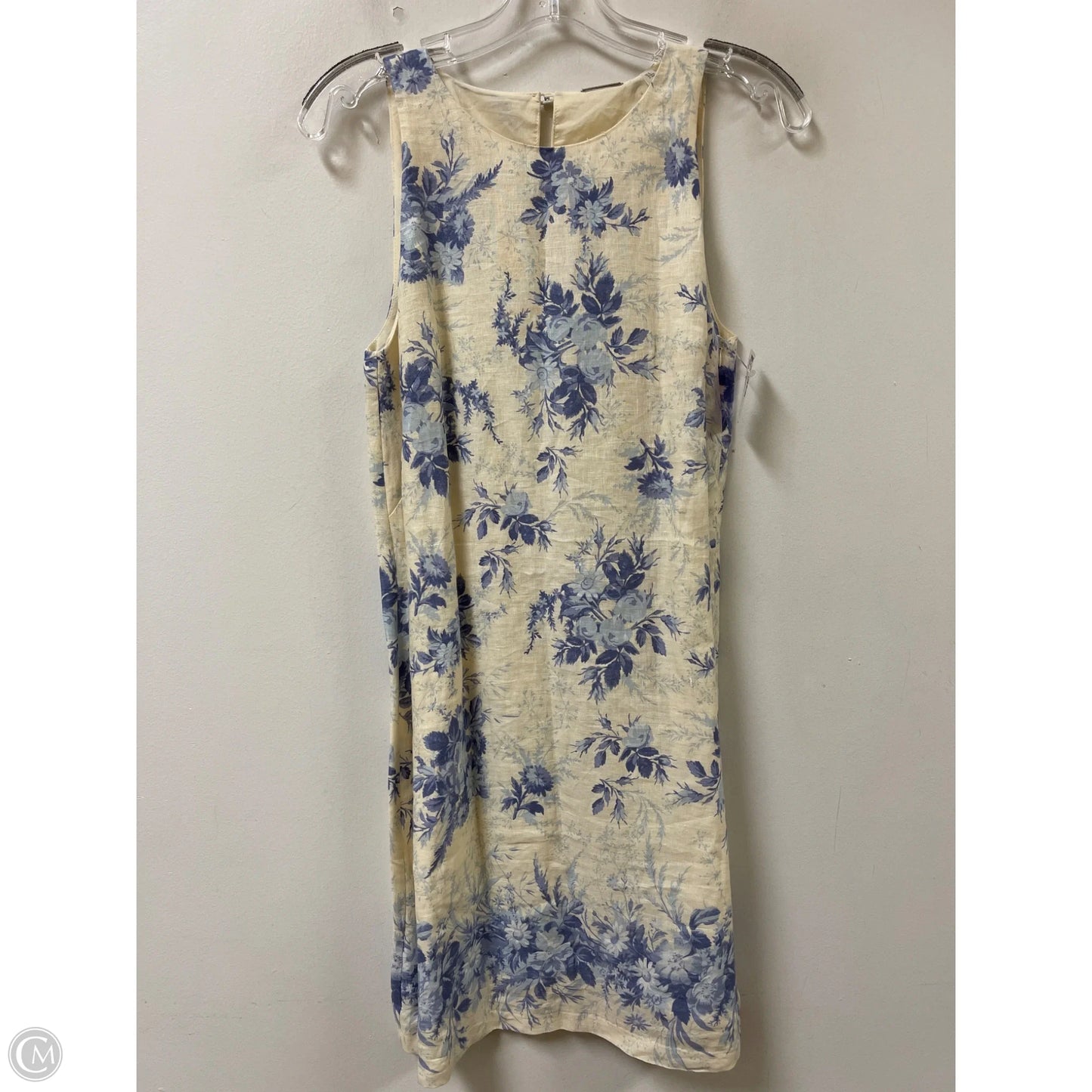 Dress Casual Short By Elie Tahari In Blue & Cream, Size: S