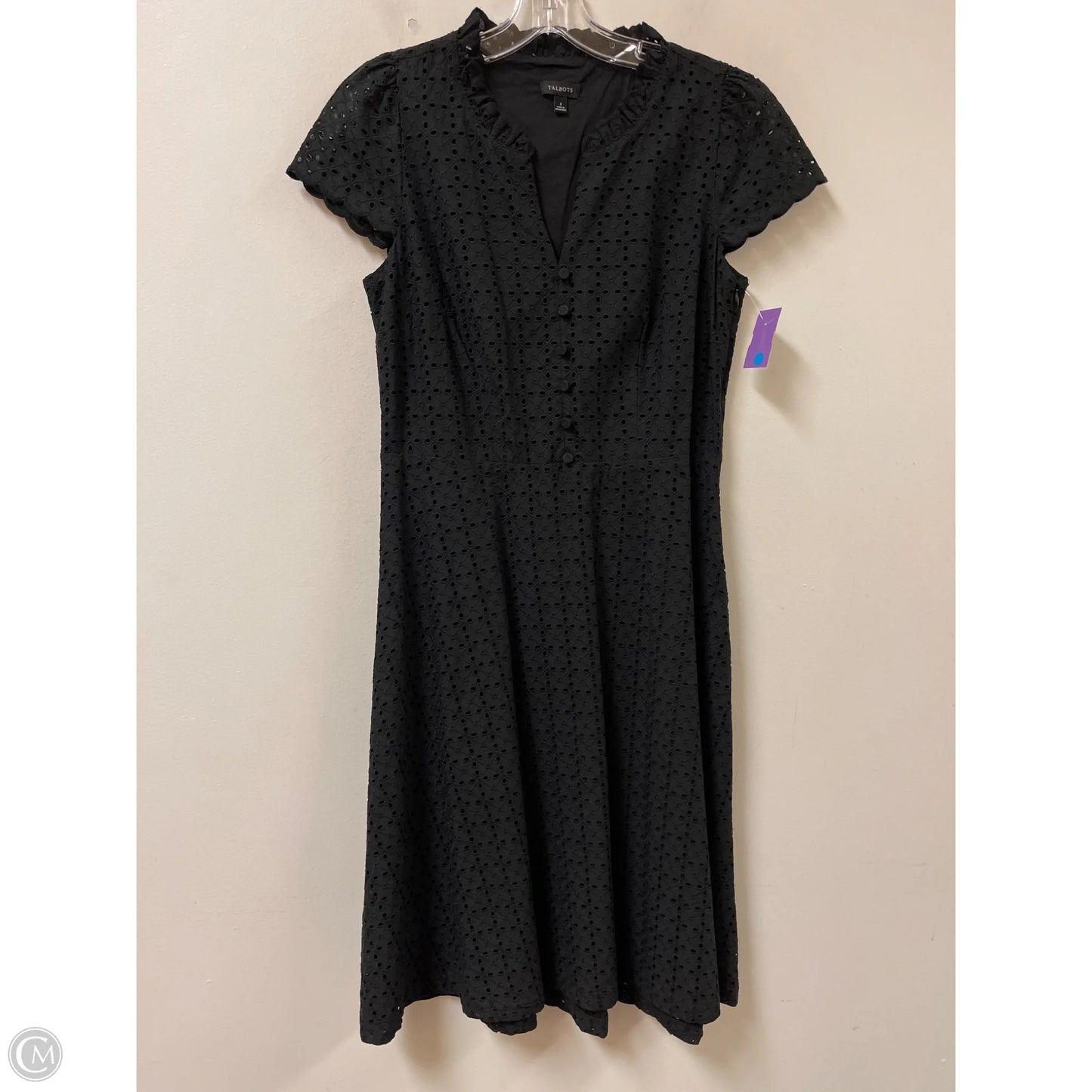 Dress Casual Midi By Talbots In Black, Size: Xs