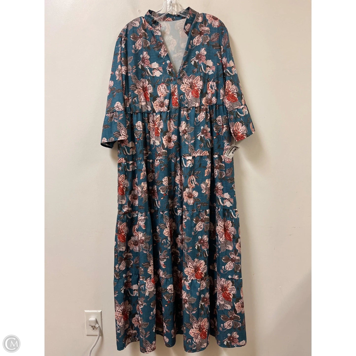 Dress Casual Maxi By Shein In Blue, Size: 2x