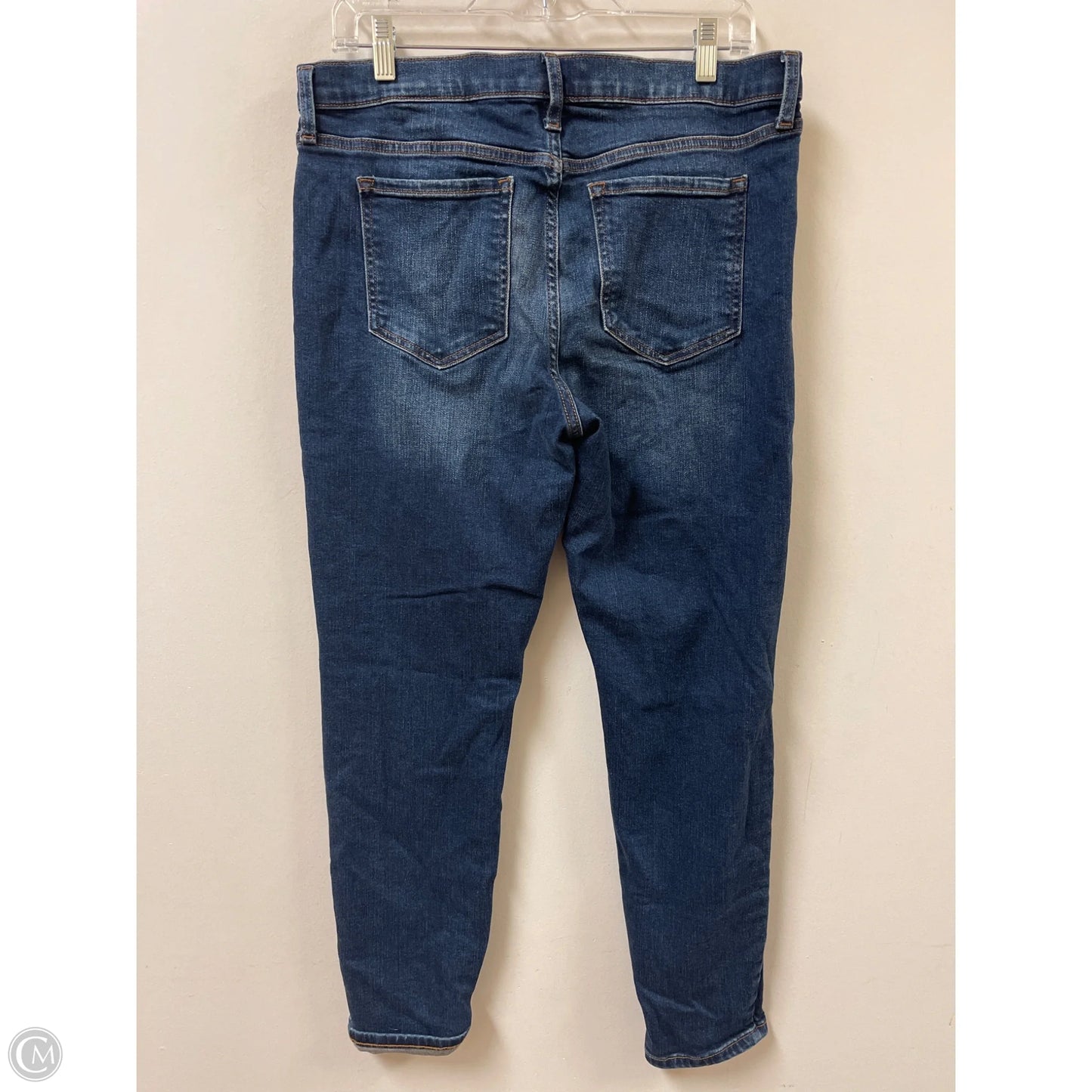 Jeans Skinny By Banana Republic In Blue Denim, Size: 12