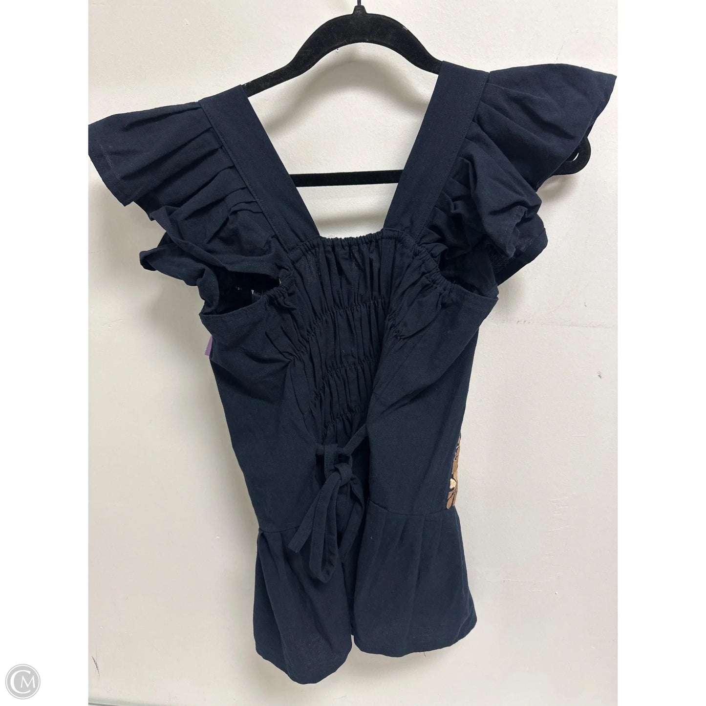 Top Sleeveless By Clothes Mentor In Black & Gold, Size: M