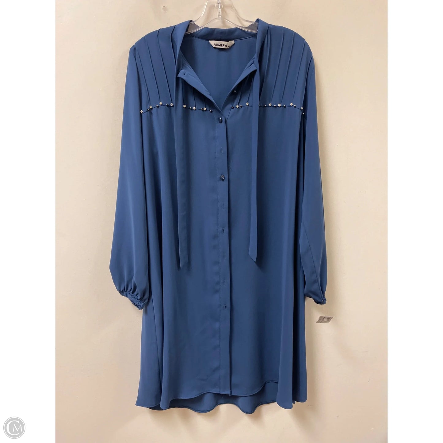 Dress Casual Midi By Clothes Mentor In Blue, Size: Xl
