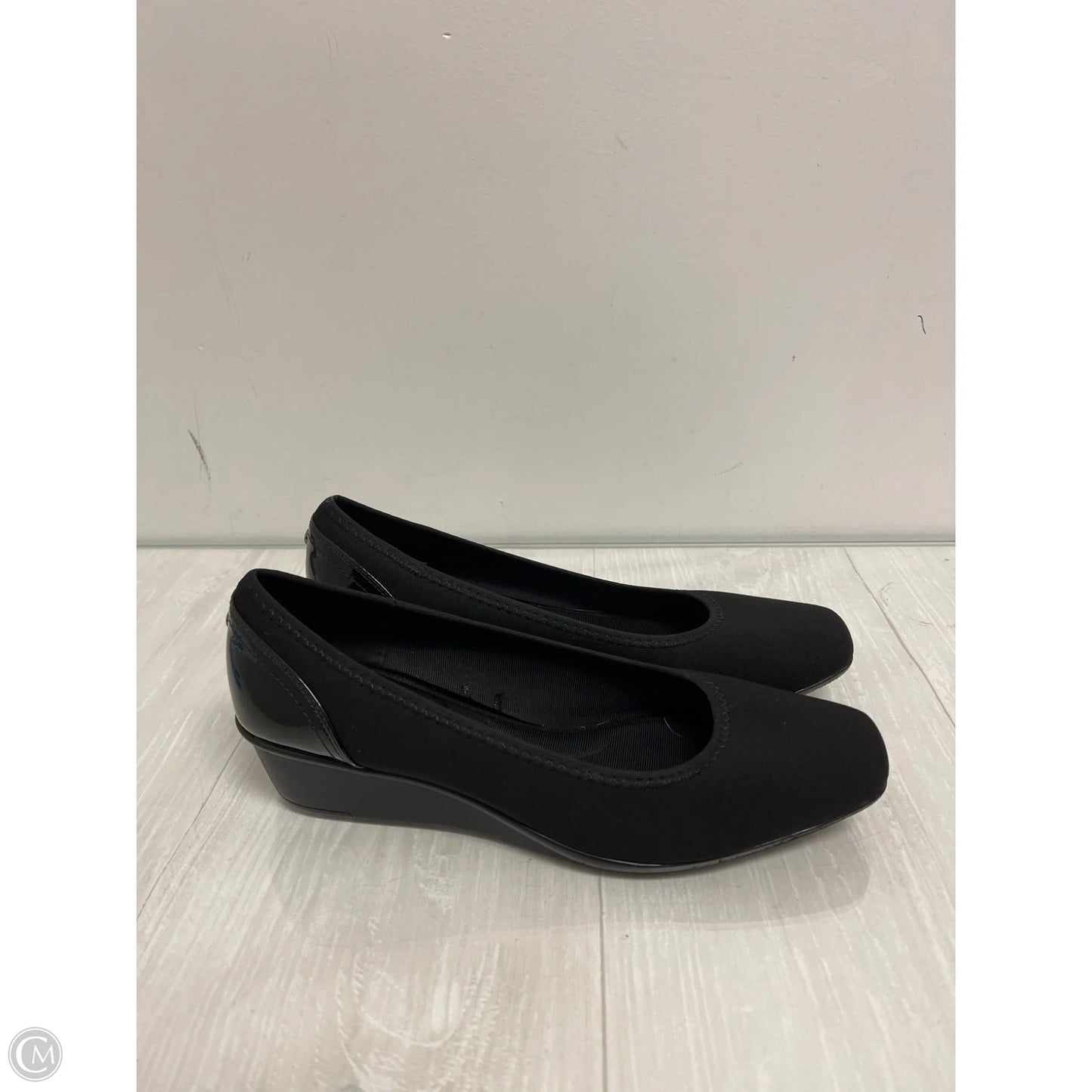 Shoes Heels Wedge By Anne Klein In Black, Size: 10