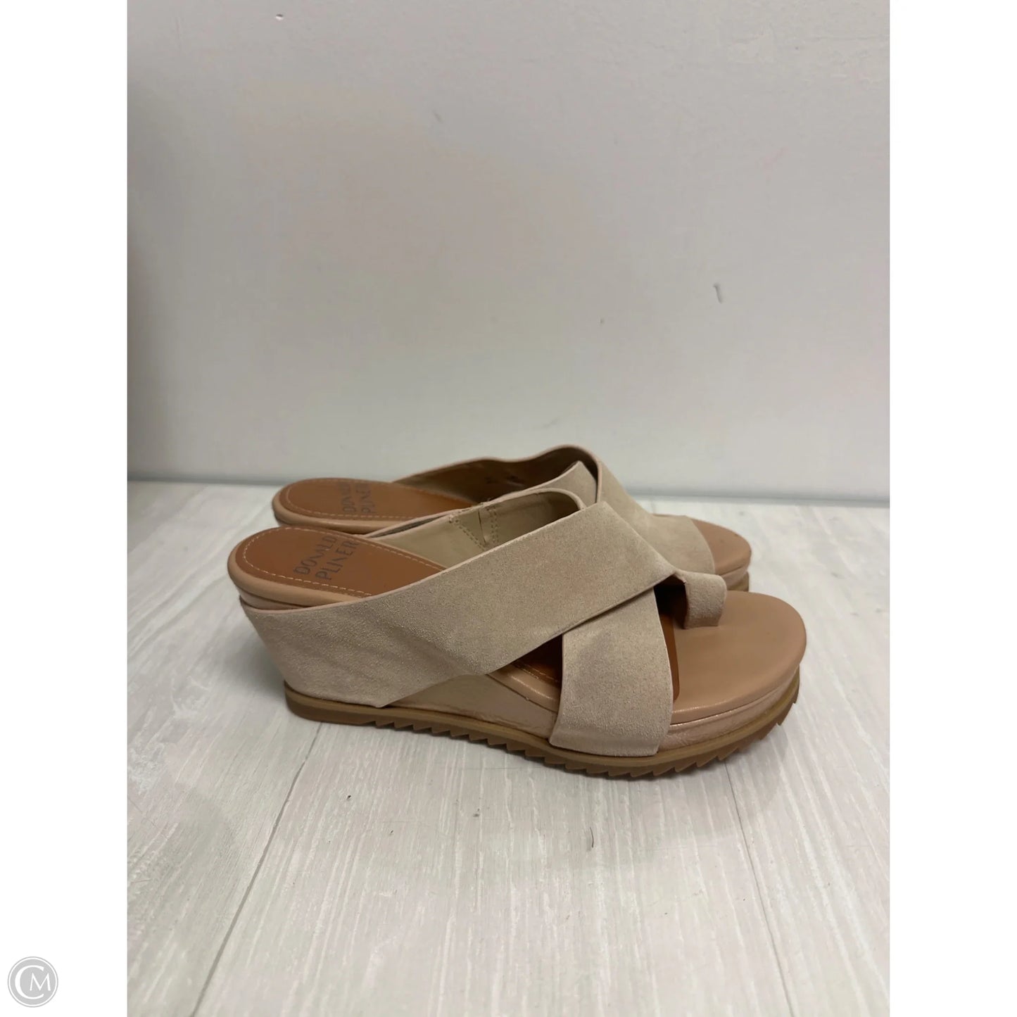 Sandals Heels Wedge By Donald Pliner In Cream, Size: 8