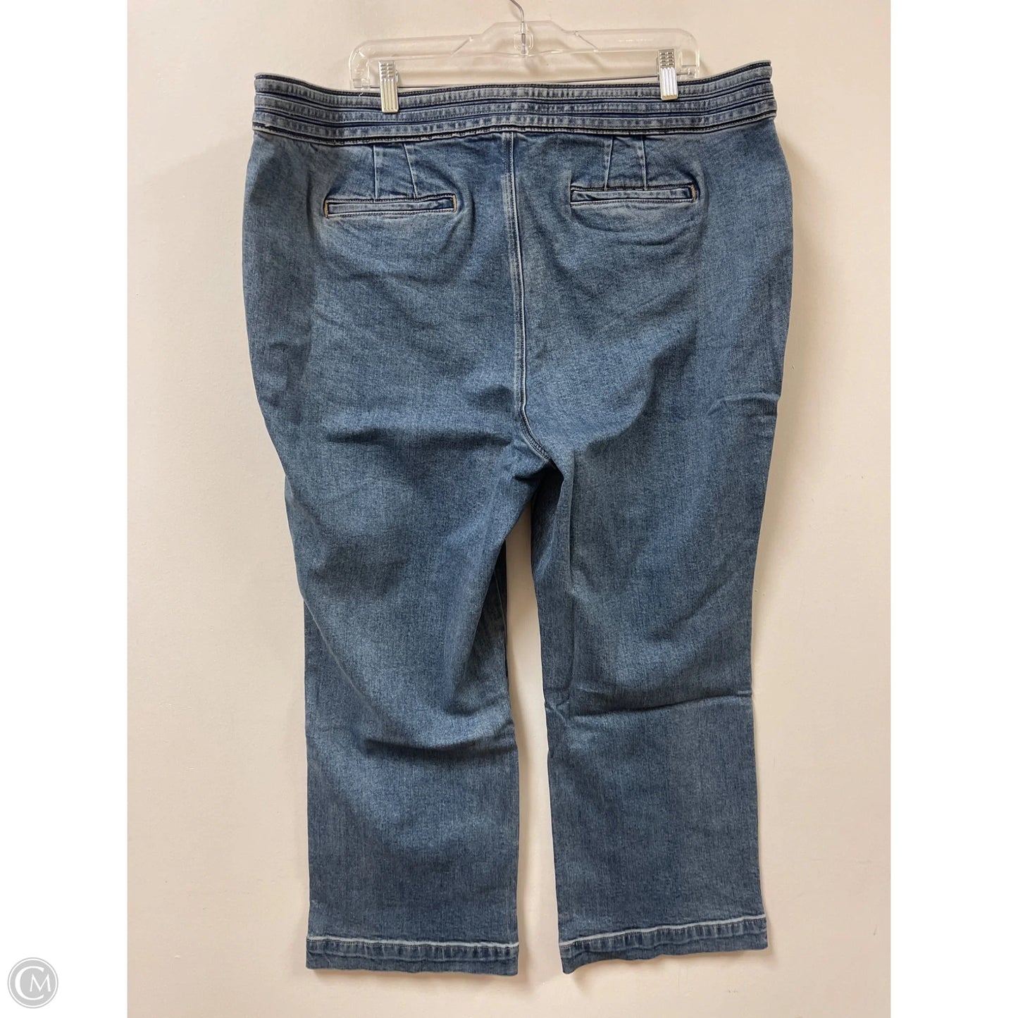 Jeans Flared By Talbots In Blue Denim, Size: 22