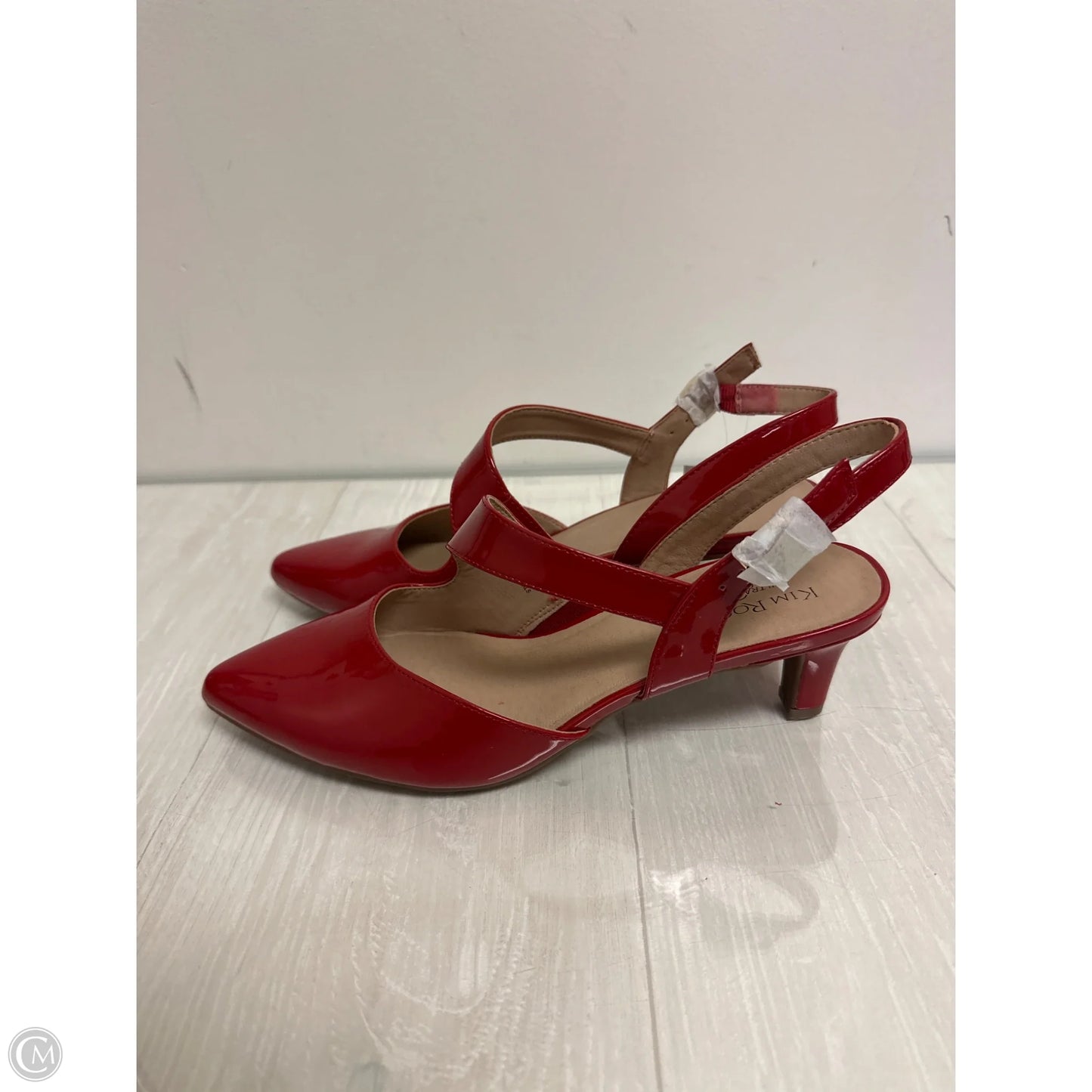 Shoes Heels Kitten By Kim Rogers In Red, Size: 9