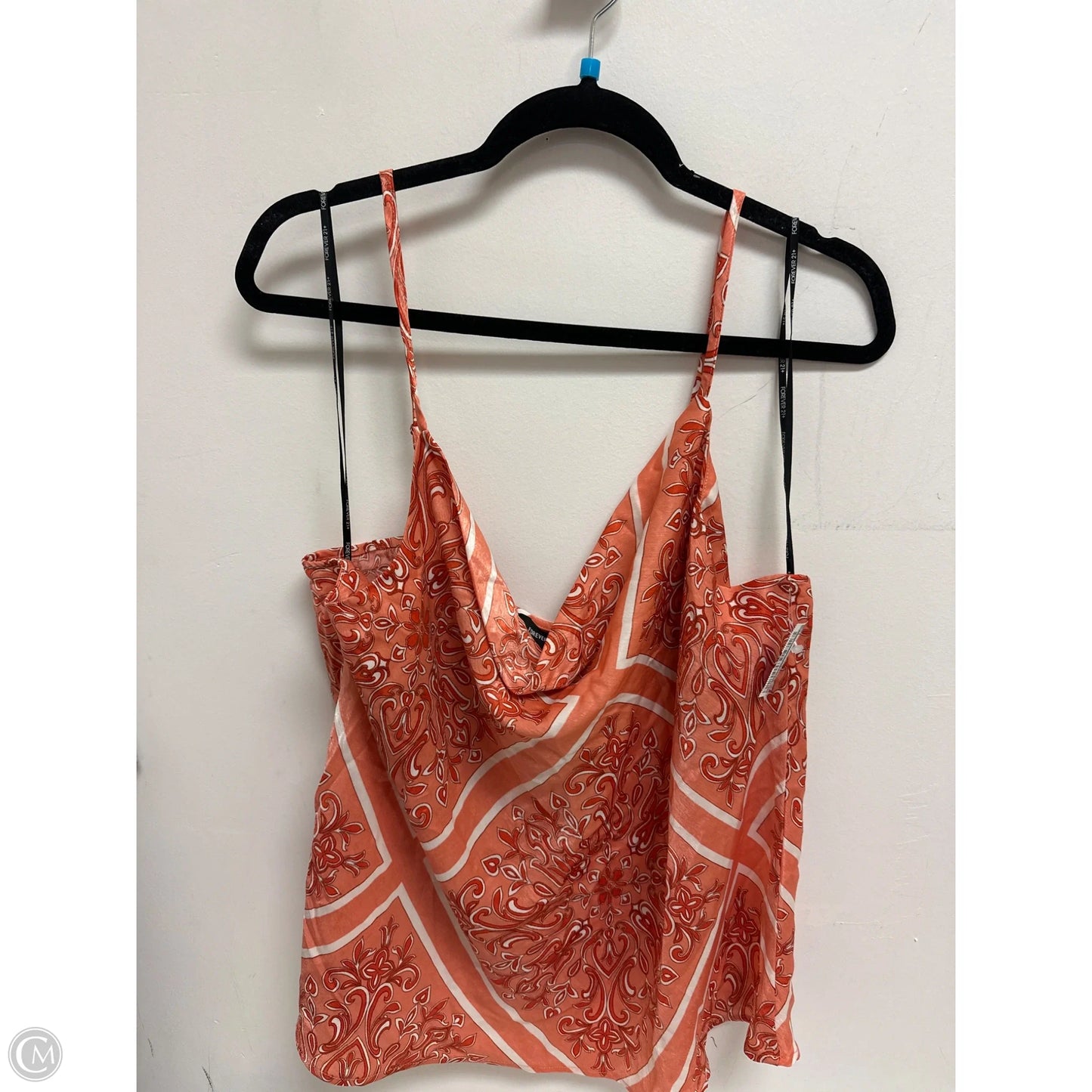 Top Sleeveless By Forever 21 In Orange, Size: 2x