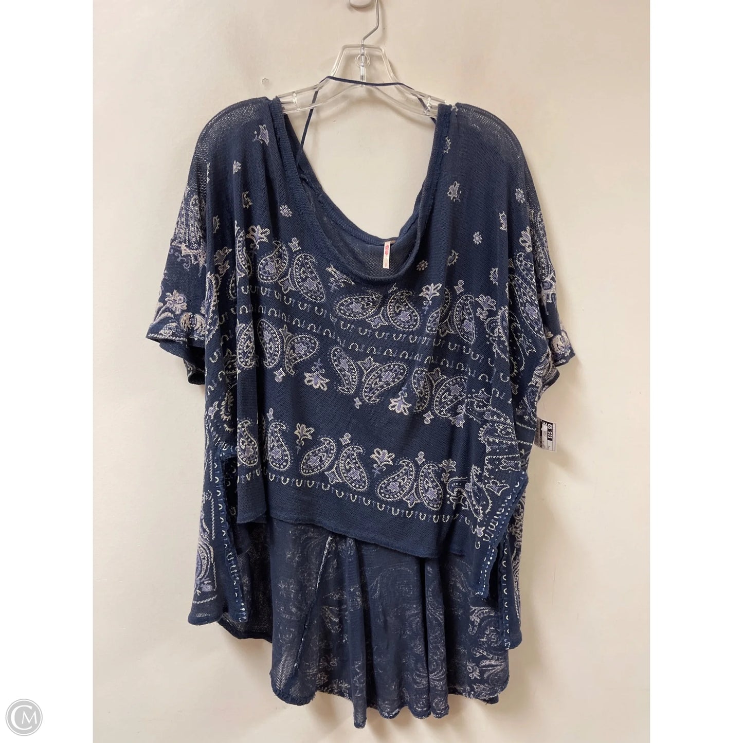 Tunic Short Sleeve By Free People In Navy, Size: S