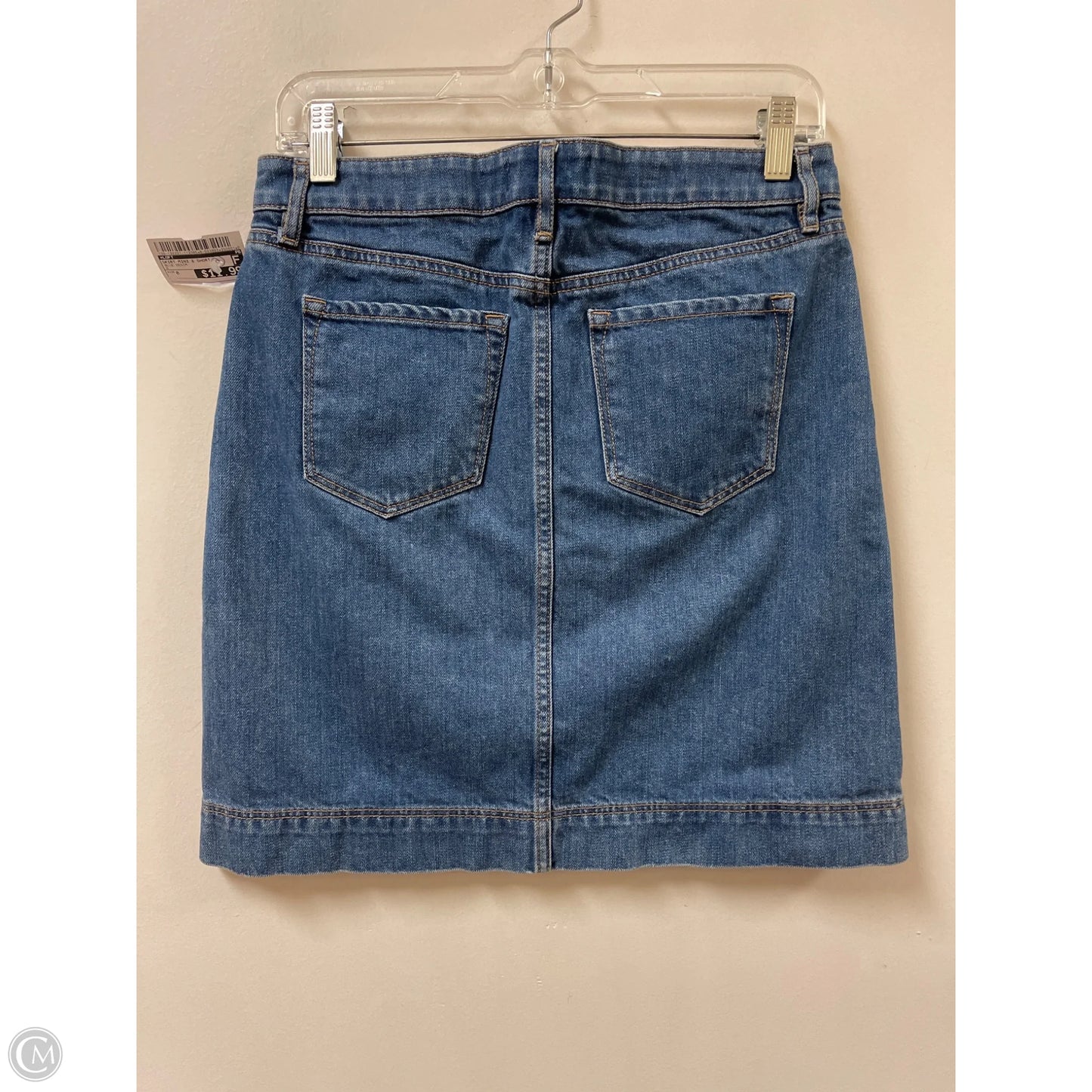 Skirt Mini & Short By Loft In Blue Denim, Size: 0