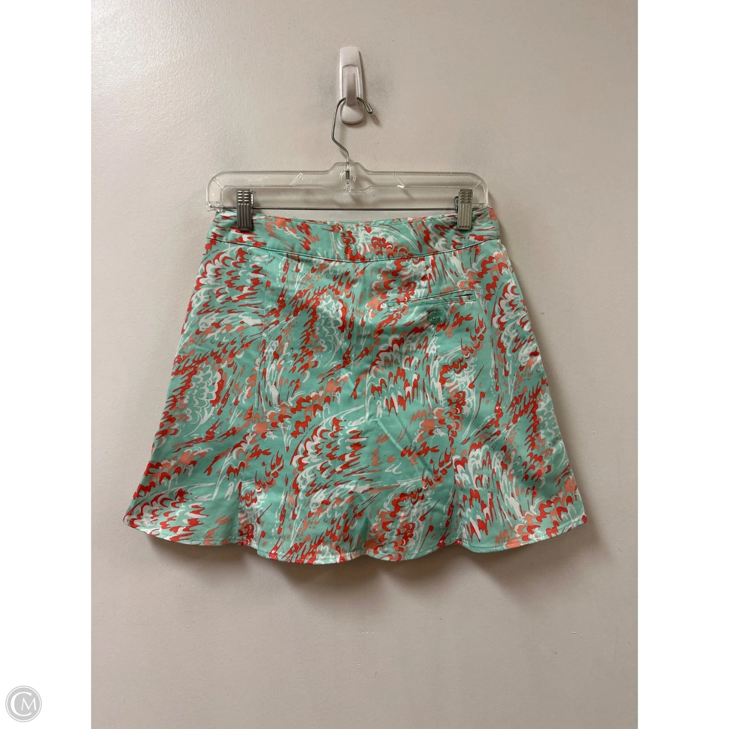 Skort By Lady Hagen In Green & Orange, Size: 2