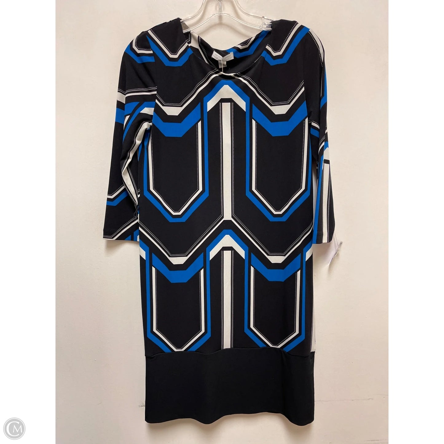 Dress Casual Short By New York And Co In Black & Blue, Size: Xs