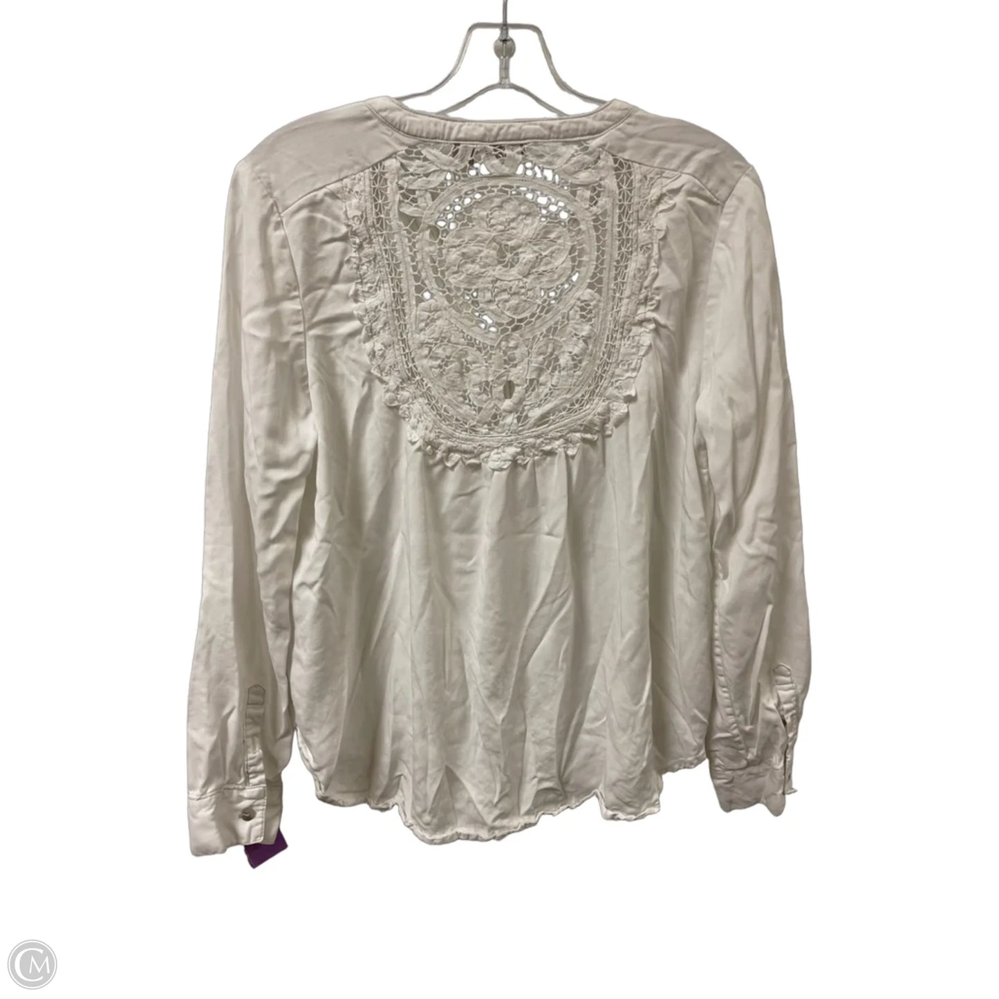 Blouse Long Sleeve By Holding Horses In White, Size: S