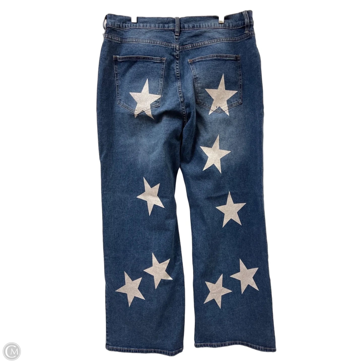 Jeans Straight By Fashion Nova In Blue Denim, Size: 14