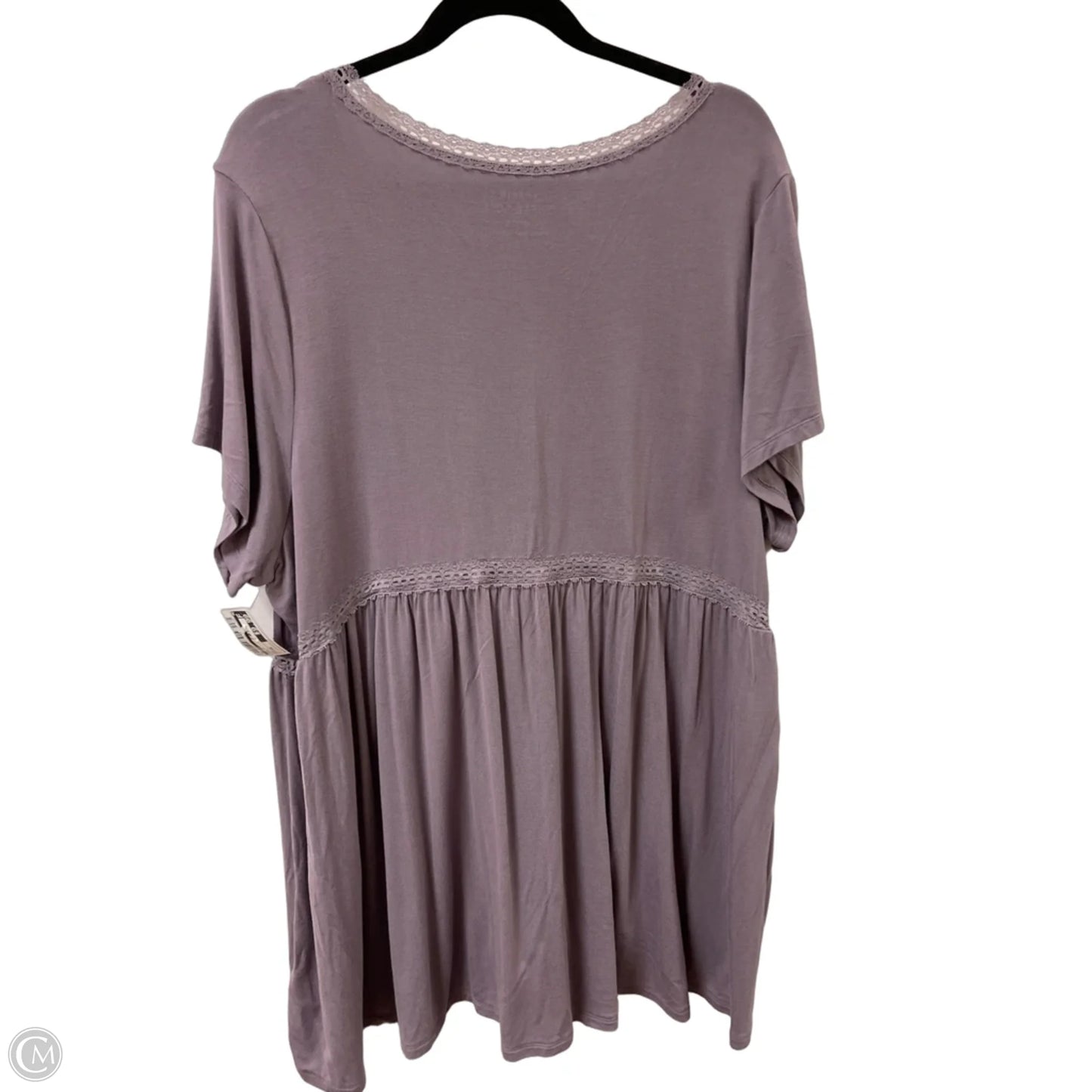 Top Short Sleeve By Torrid In Purple, Size: 3x
