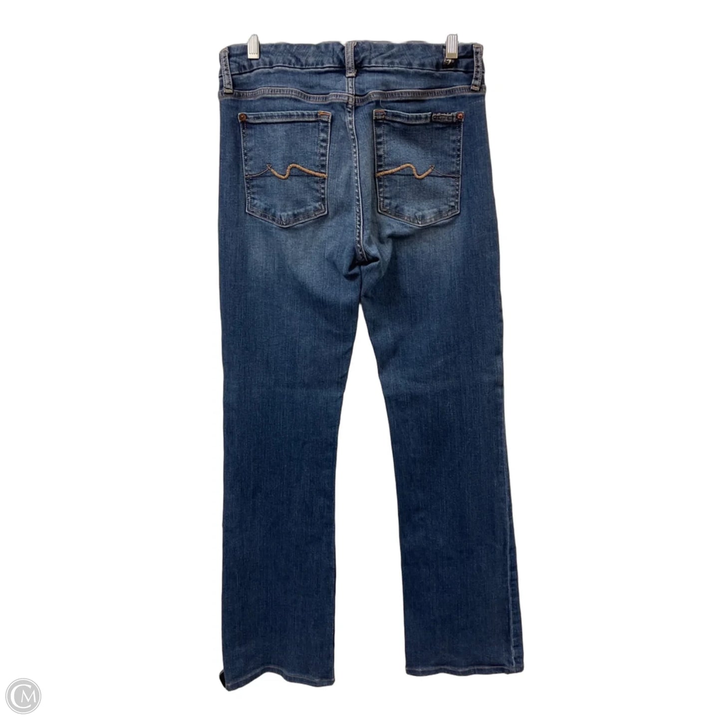 Jeans Boot Cut By 7 For All Mankind In Blue Denim, Size: 12