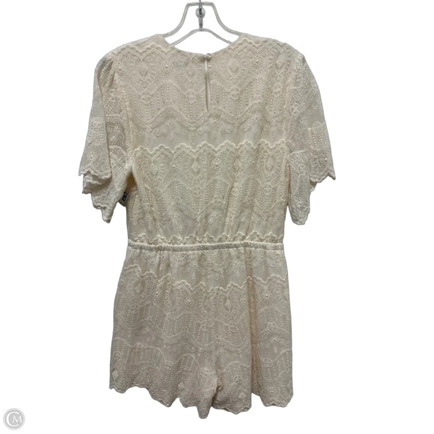 Romper By Venus In Cream, Size: M