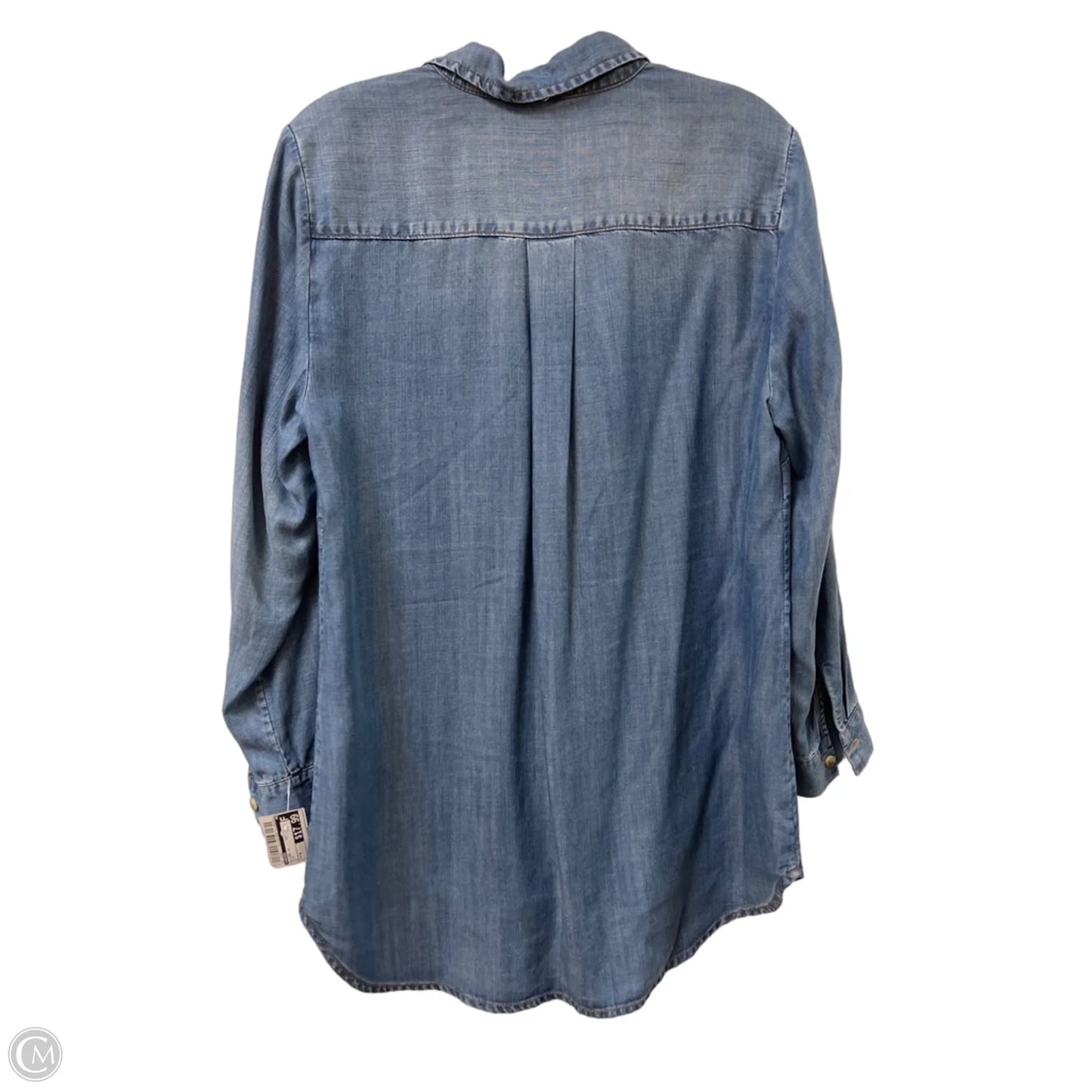 Blouse Long Sleeve By Chicos In Blue, Size: M