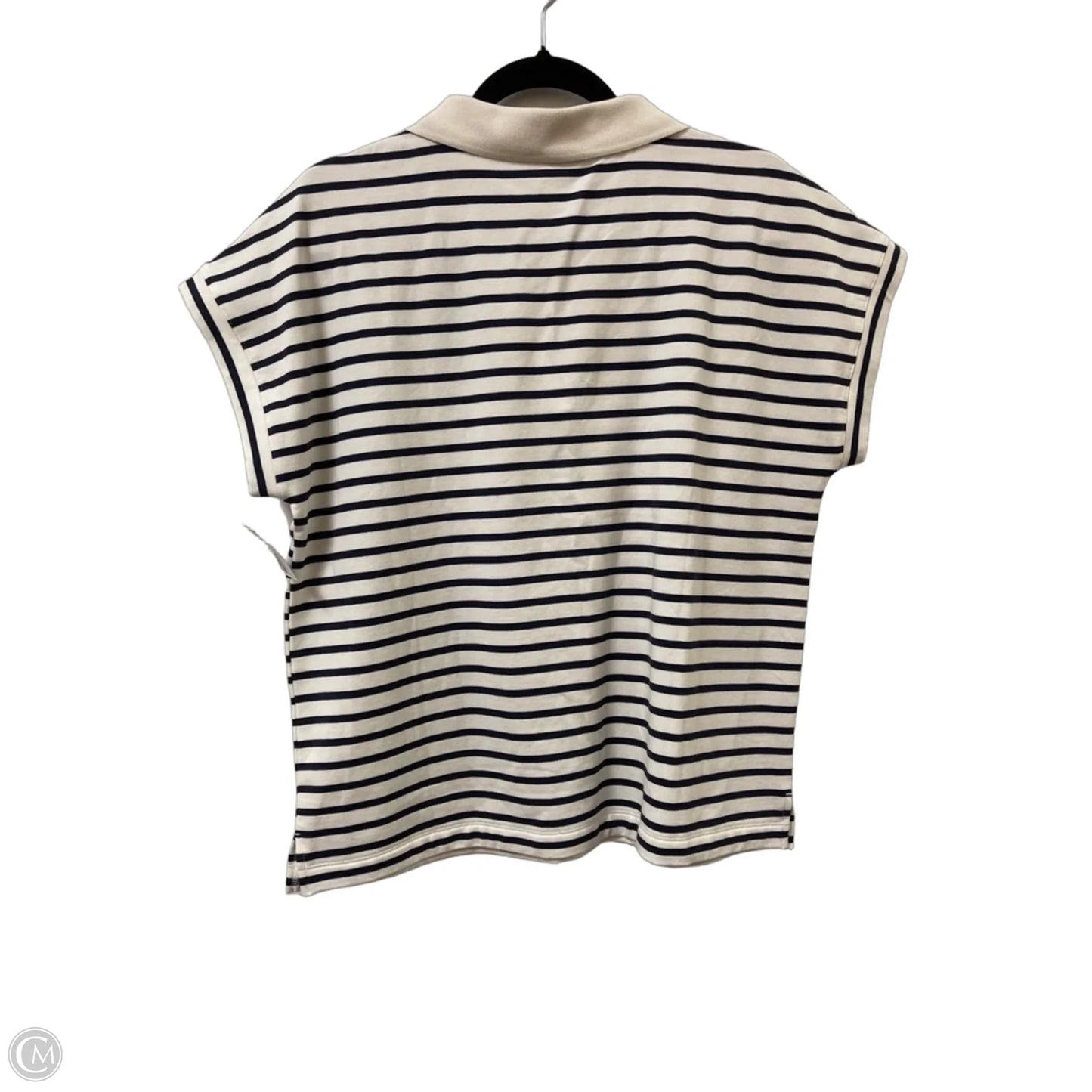 Top Short Sleeve By Soma In Striped Pattern, Size: M