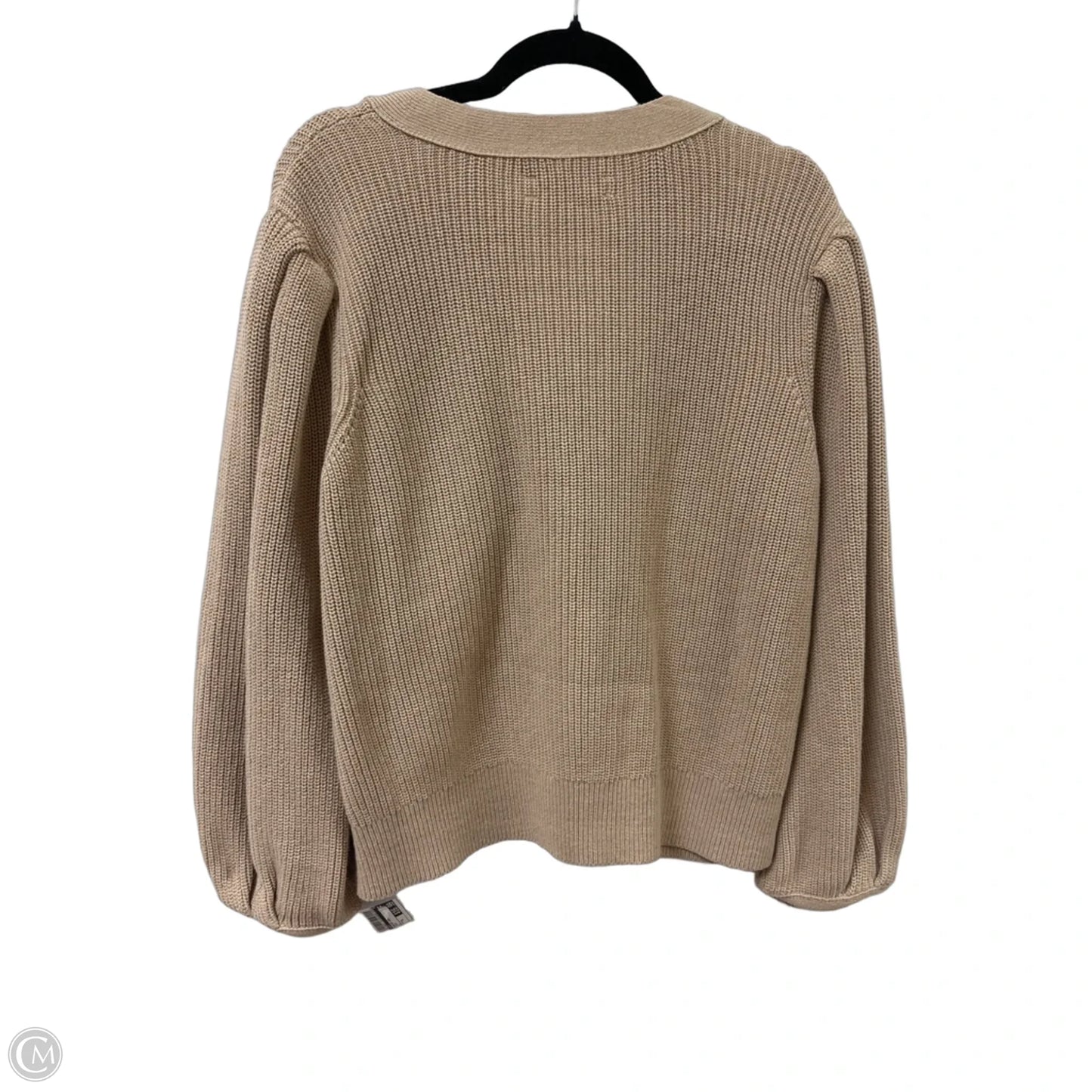 Sweater Cardigan By Loft In Cream, Size: Xl