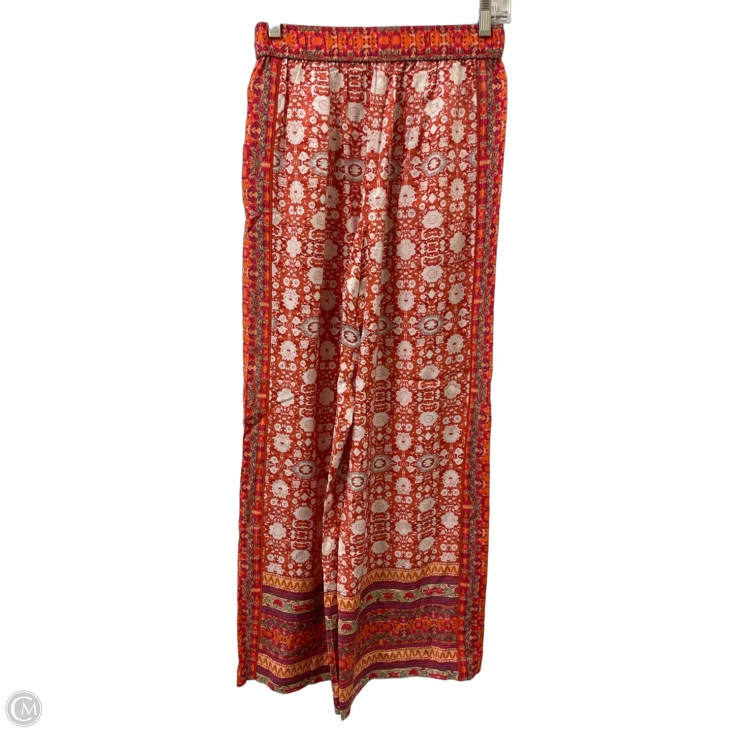 Pants Wide Leg By Anthropologie In Orange & White, Size: 2
