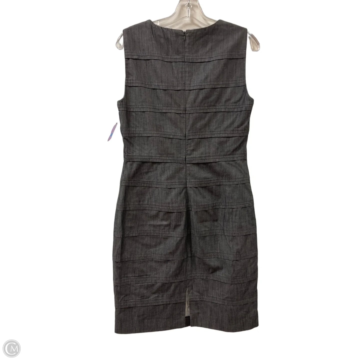 Dress Casual Midi By Calvin Klein In Grey Denim, Size: M