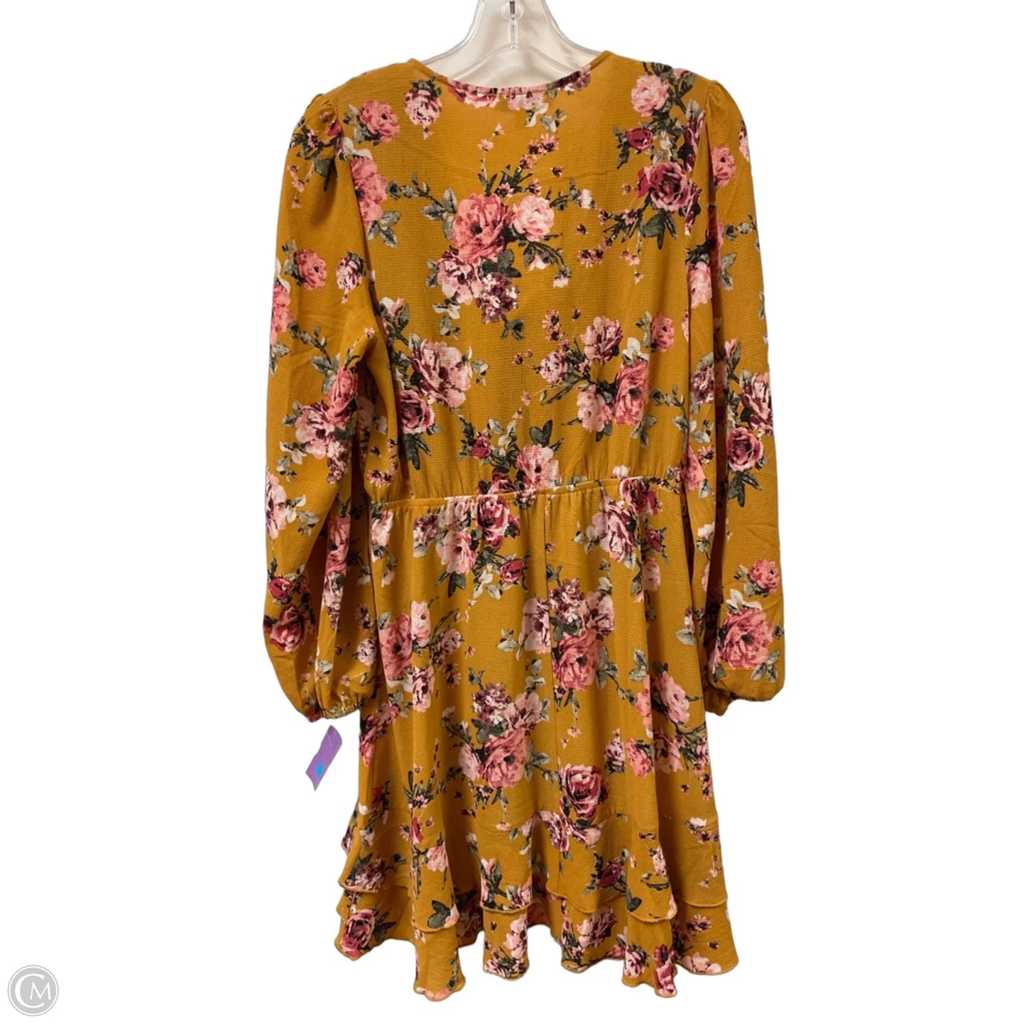 Dress Casual Short By Inspired Hearts In Yellow, Size: L