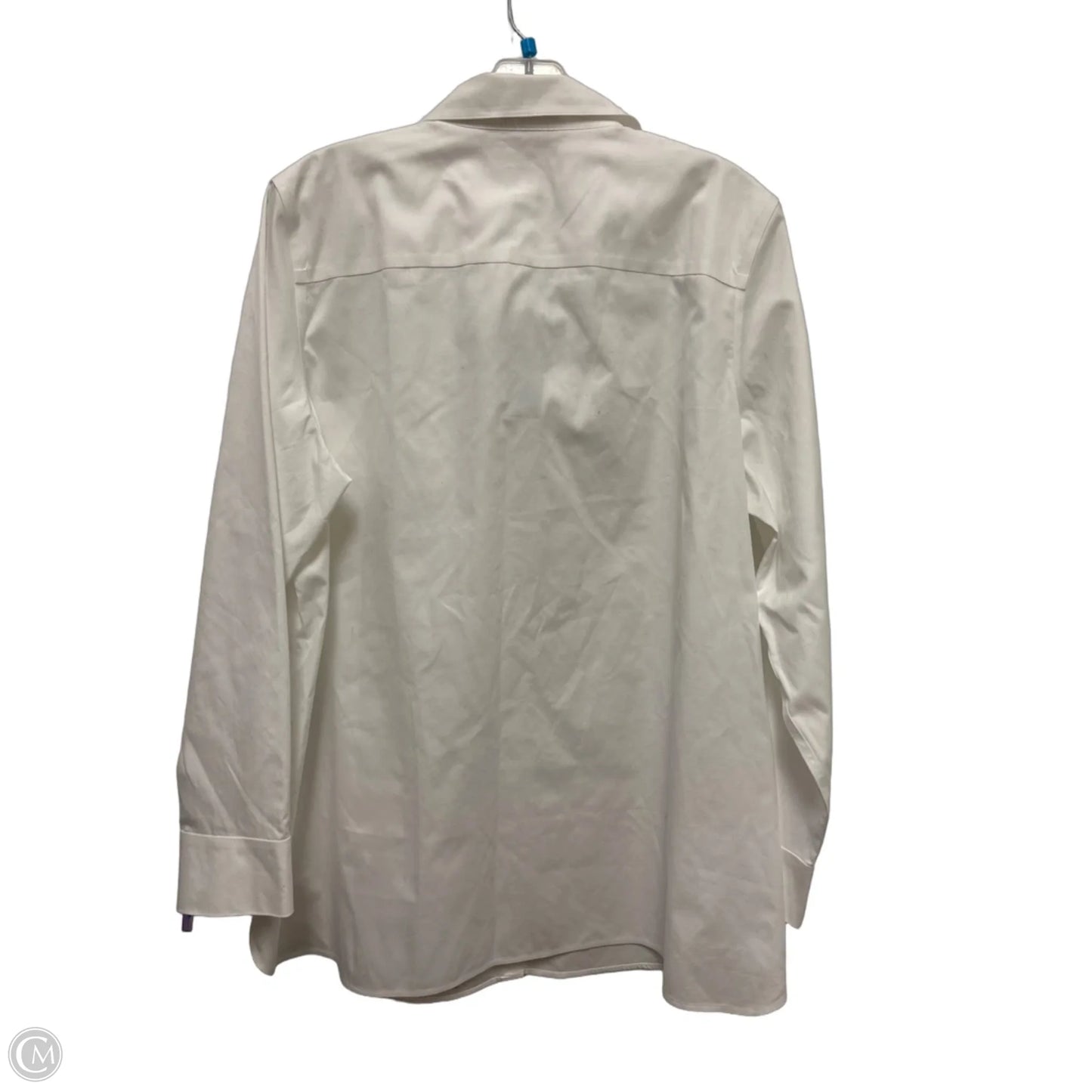 Blouse Long Sleeve By Chicos In White, Size: L