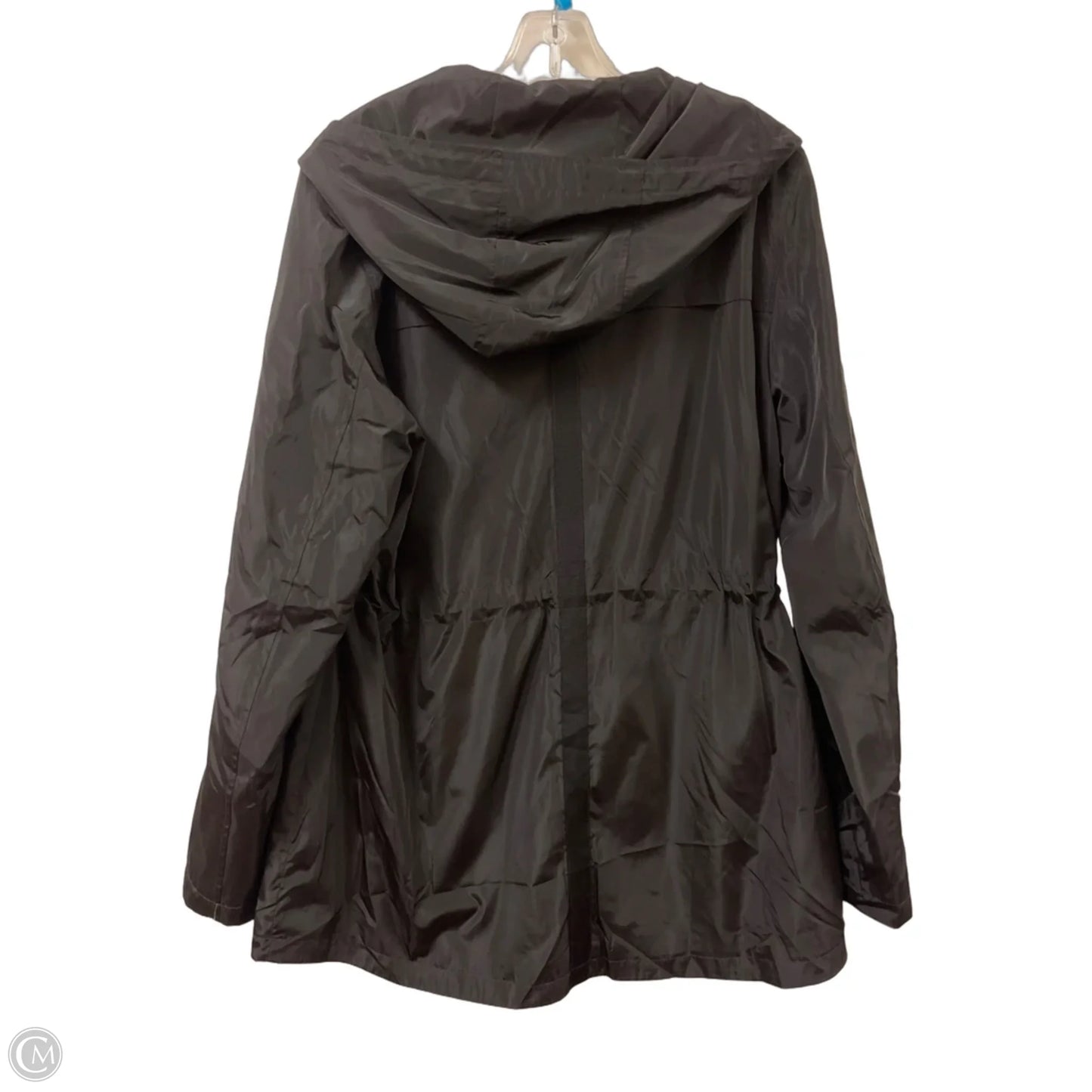 Jacket Windbreaker By Halogen In Black, Size: L
