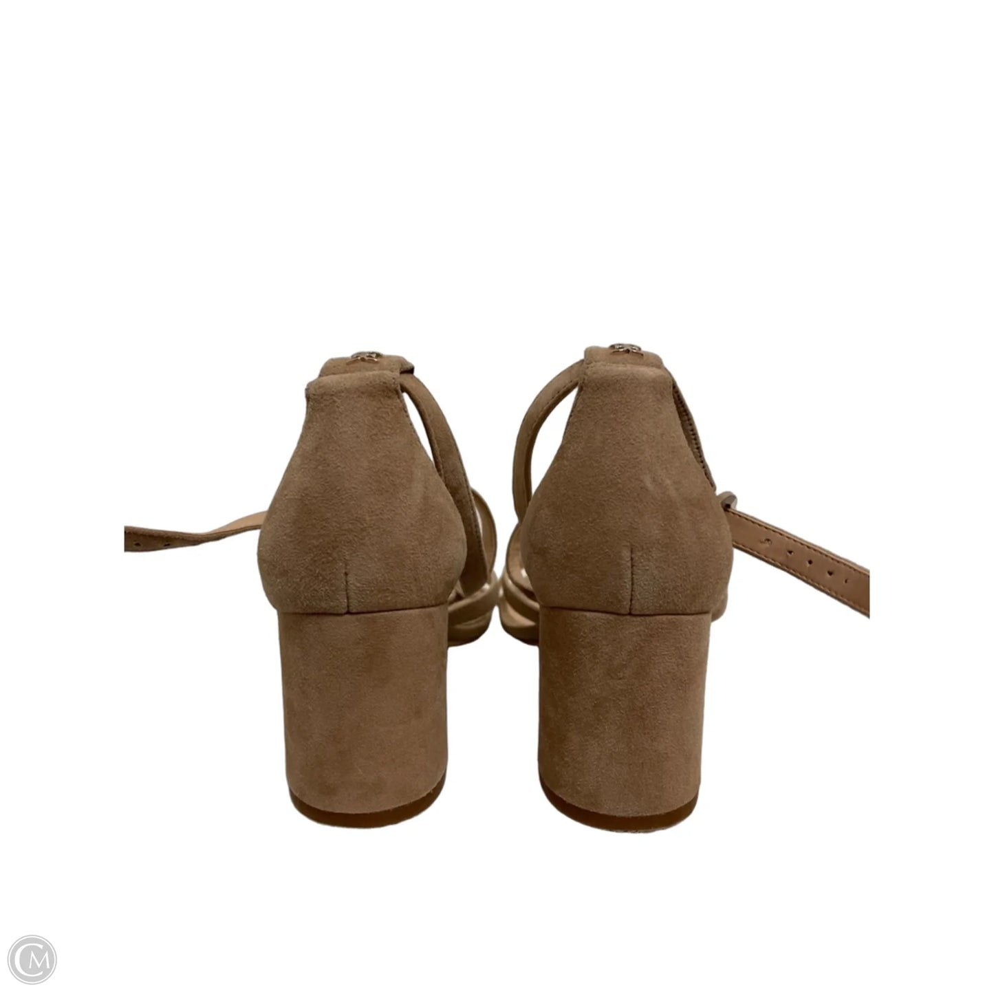 Sandals Heels Block By Sam Edelman In Cream, Size: 10.5