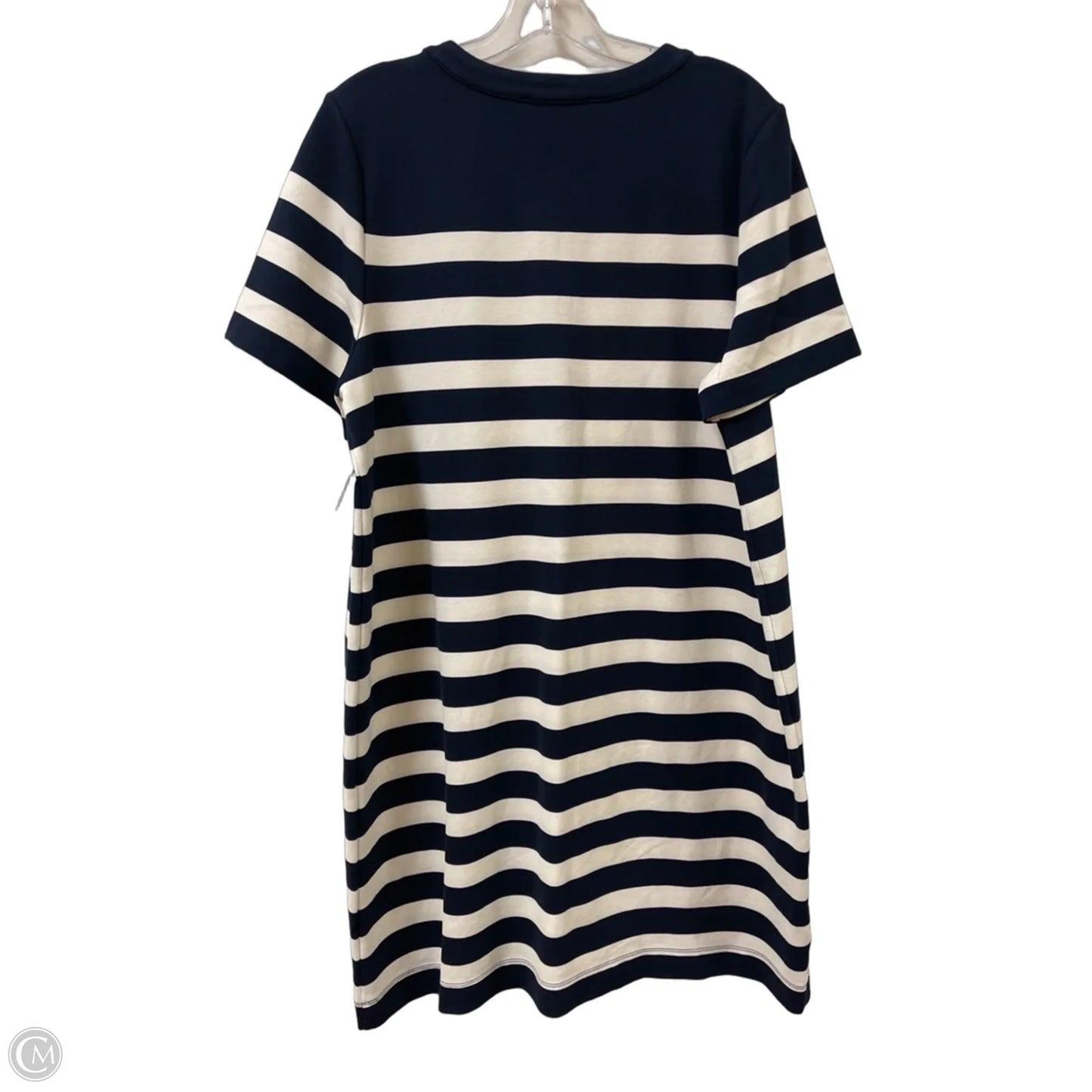Dress Casual Short By Loft In Blue & Cream, Size: Xl