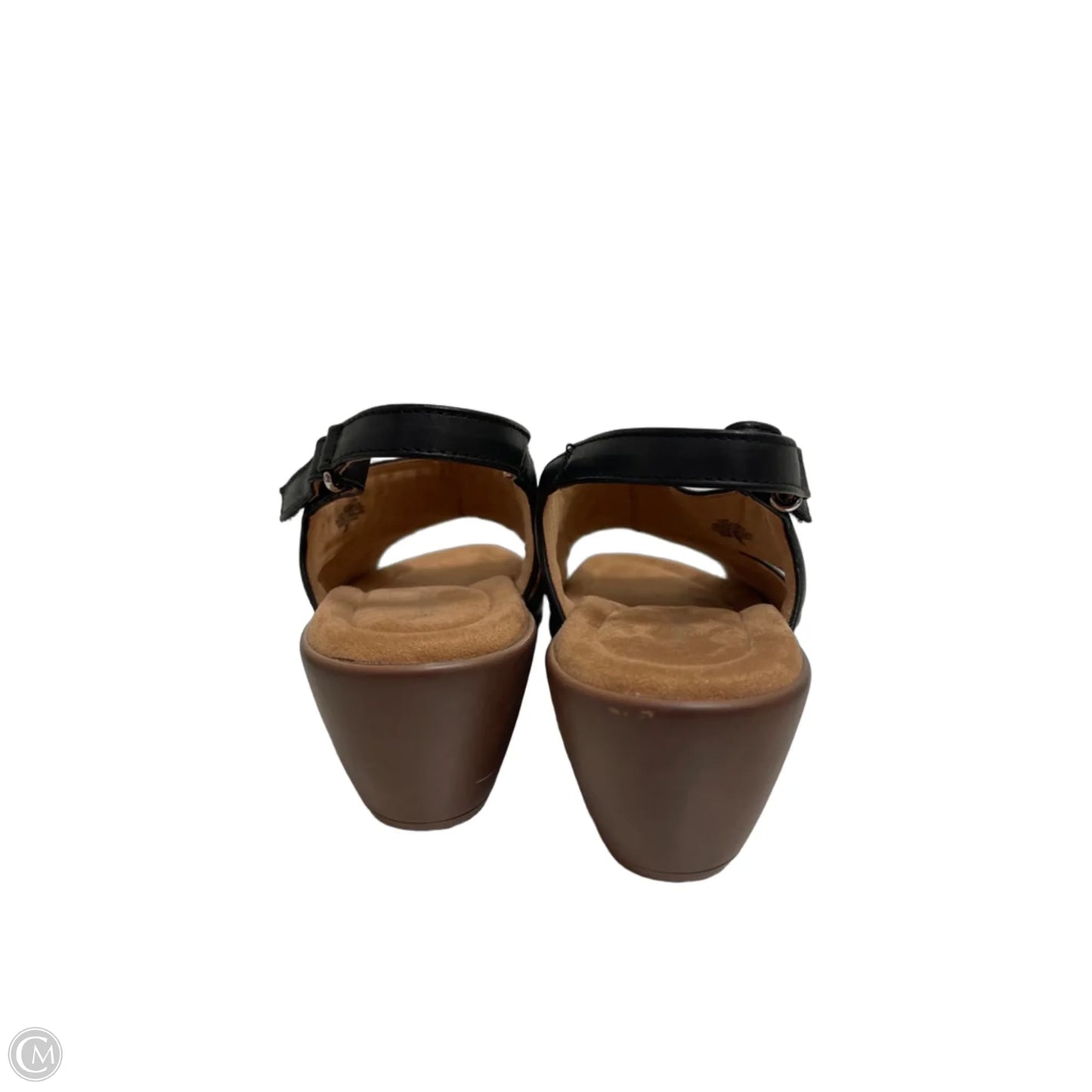 Sandals Flats By Easy Spirit In Black, Size: 12