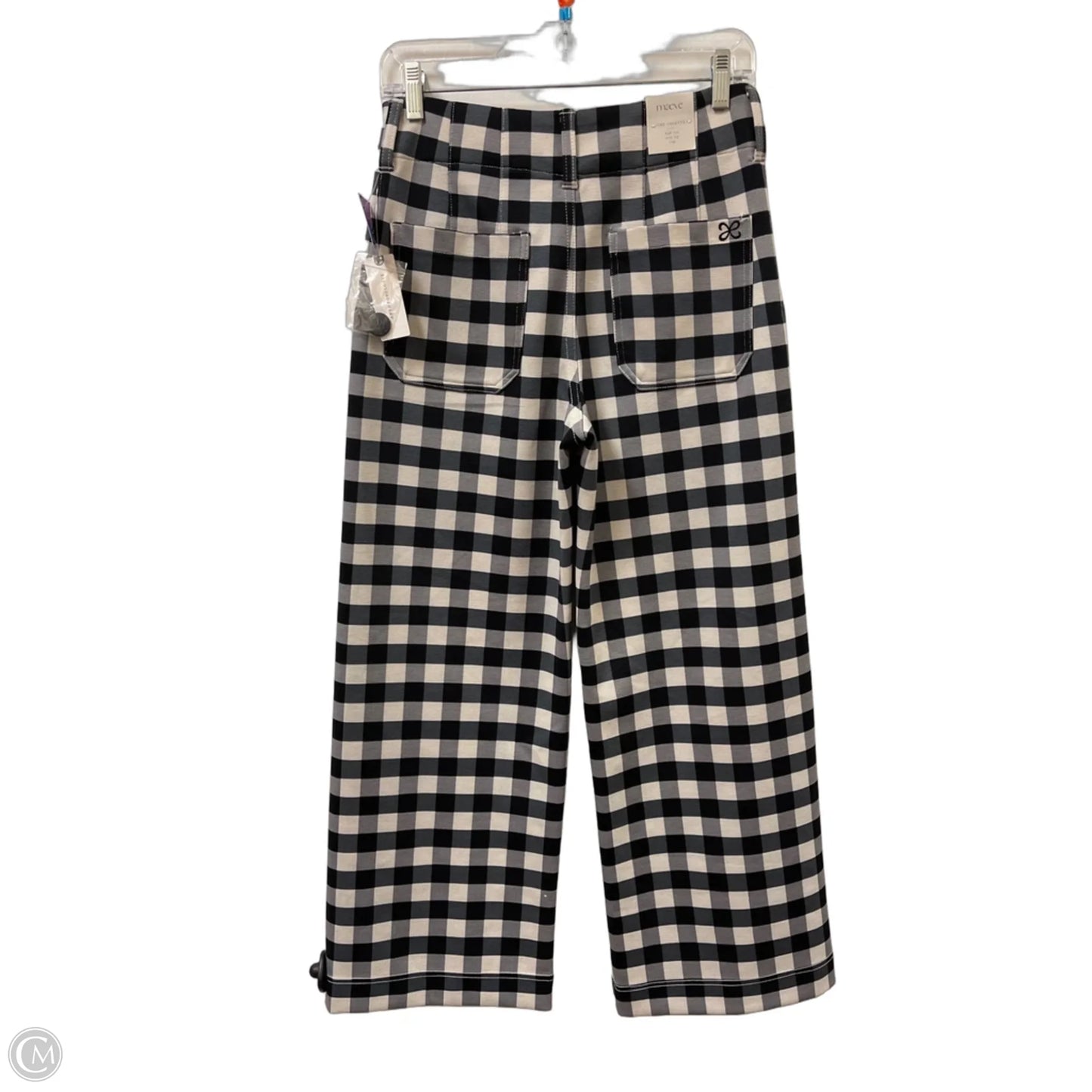 Pants Wide Leg By Maeve In Black & White, Size: 2