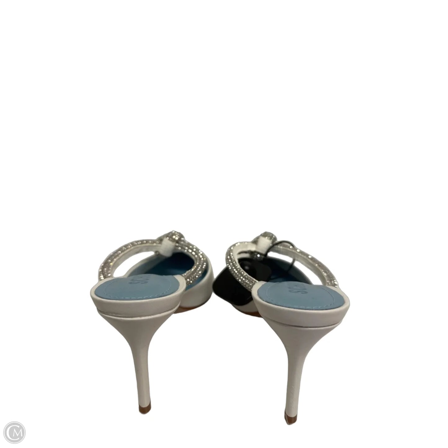 Sandals Heels Stiletto By Schutz In White, Size: 6.5
