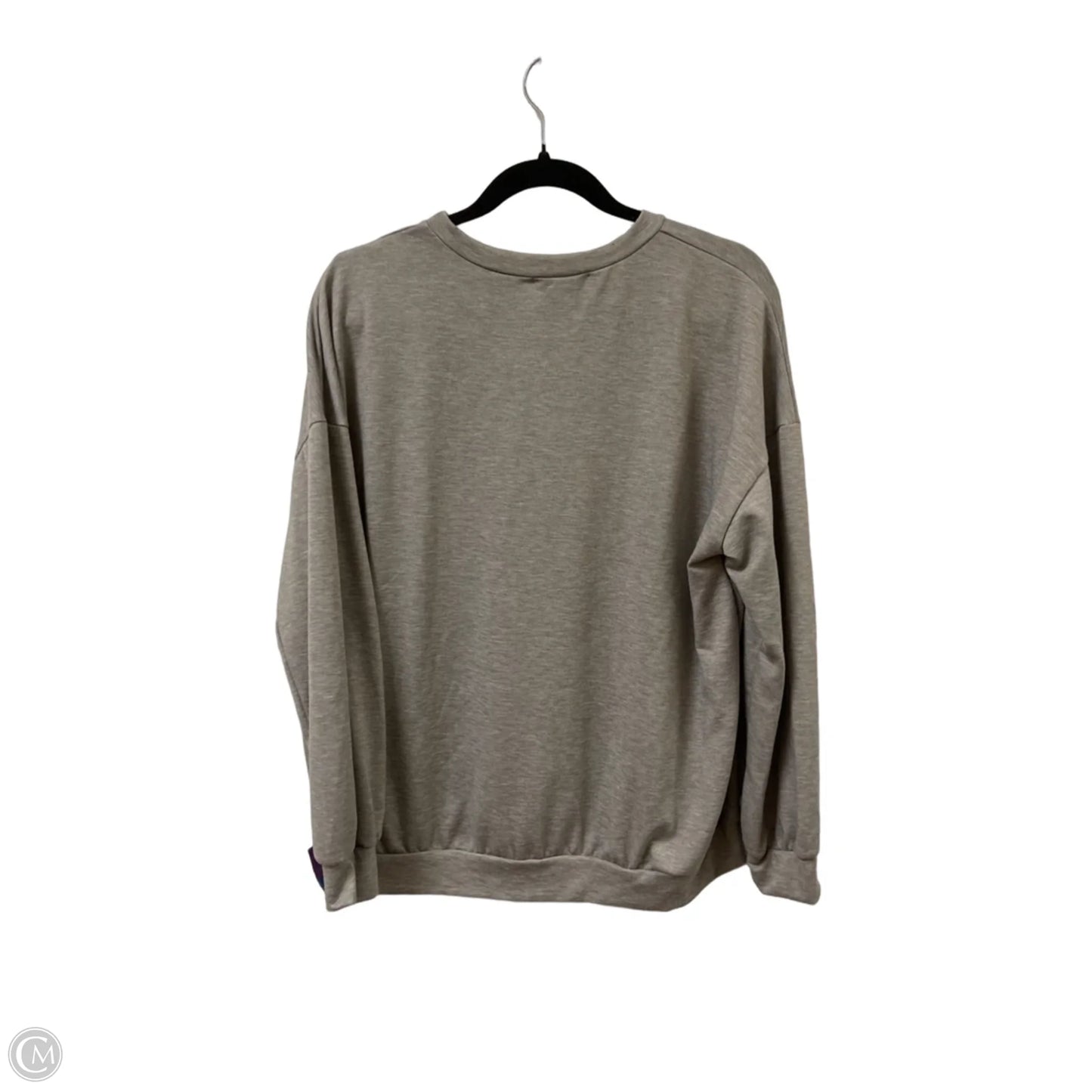 Sweatshirt Crewneck By Gilli In Grey, Size: S