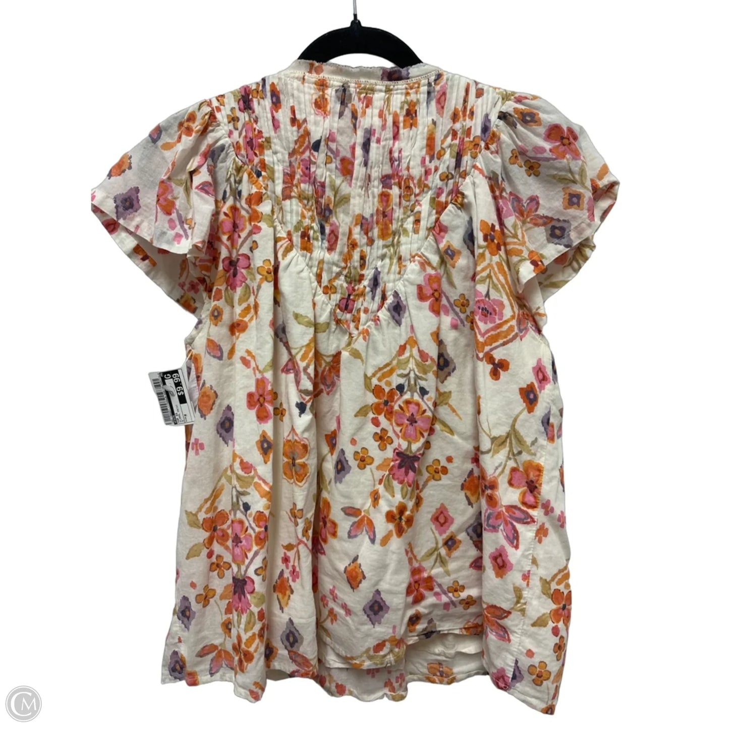 Top Short Sleeve By Fate In Floral Print, Size: M